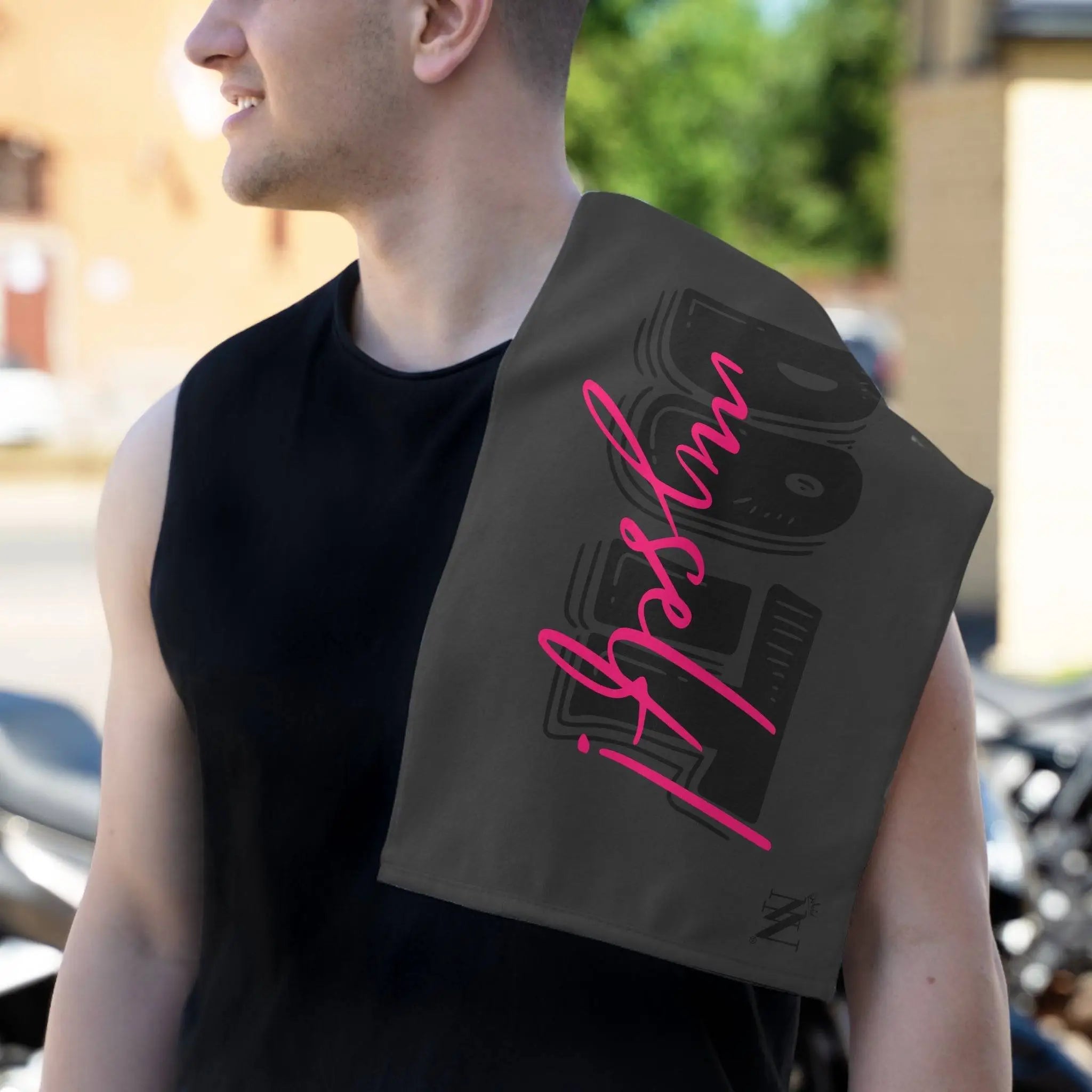 Do It Myself! Dark Grey Mix & Match Soft Sex Towels | Flirty Lovers’ Gifts