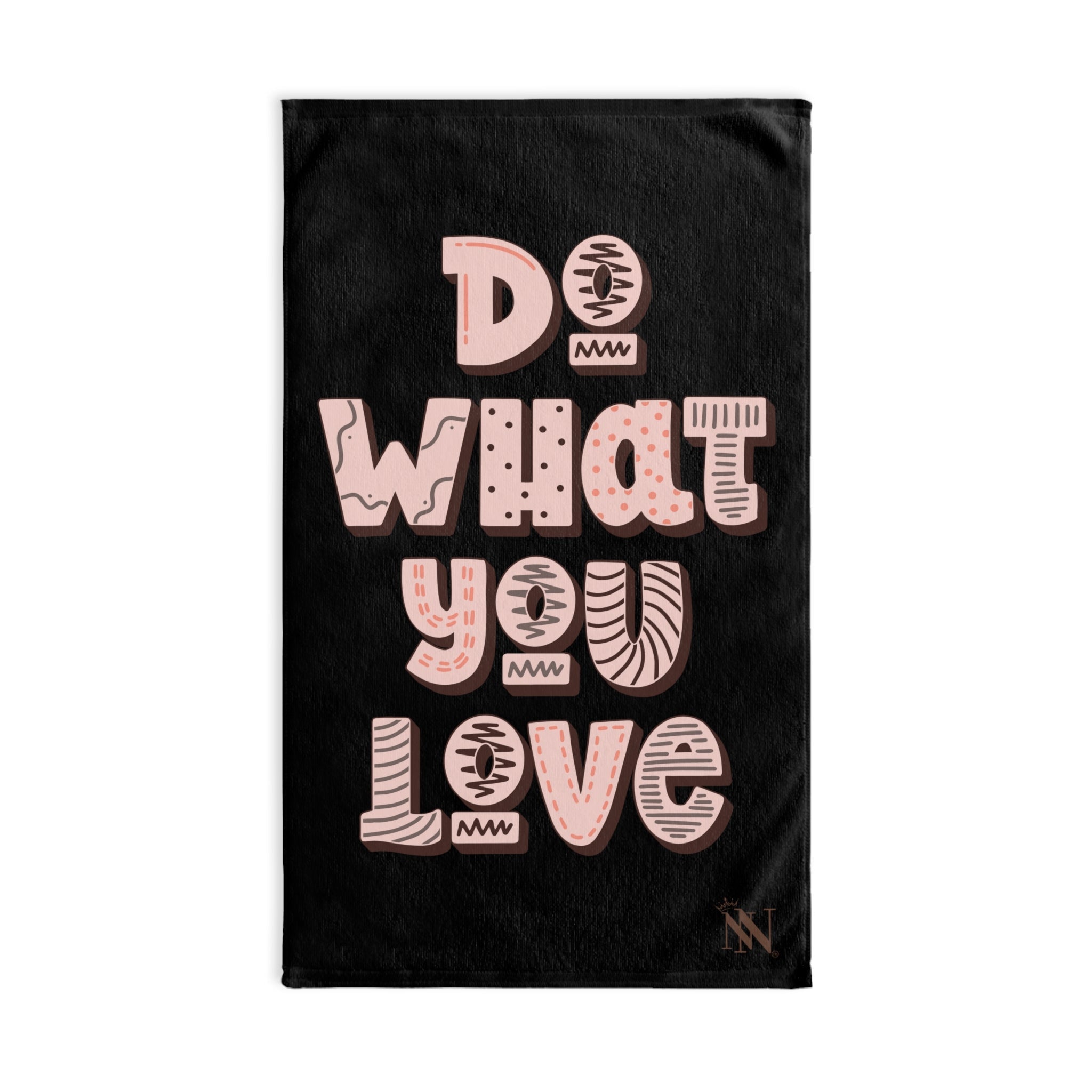 Do What You Love Black | Mix & Match Original Fun-Flirty Lovers’ Towels
