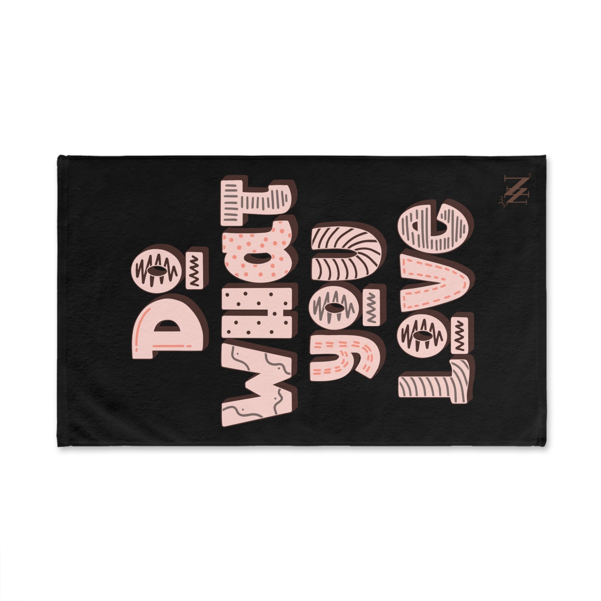 Do What You Love Black | Mix & Match Original Fun-Flirty Lovers’ Towels