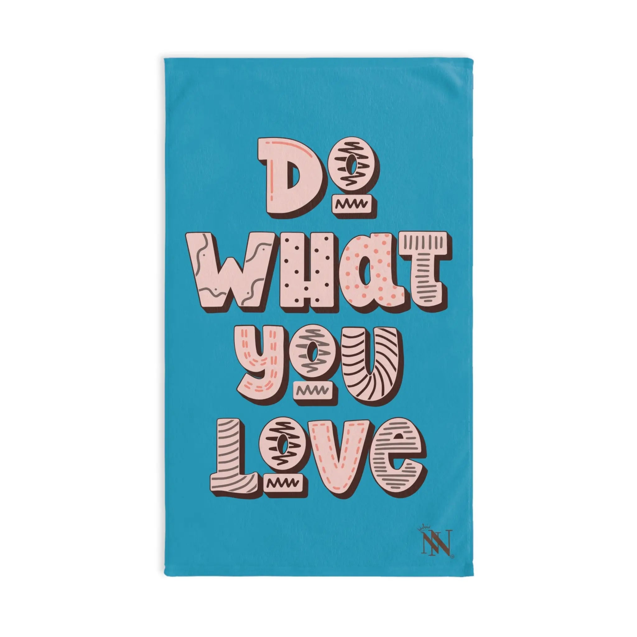 Do What You Love Turquoise | Mix & Match Original Fun-Flirty Lovers’ Towels