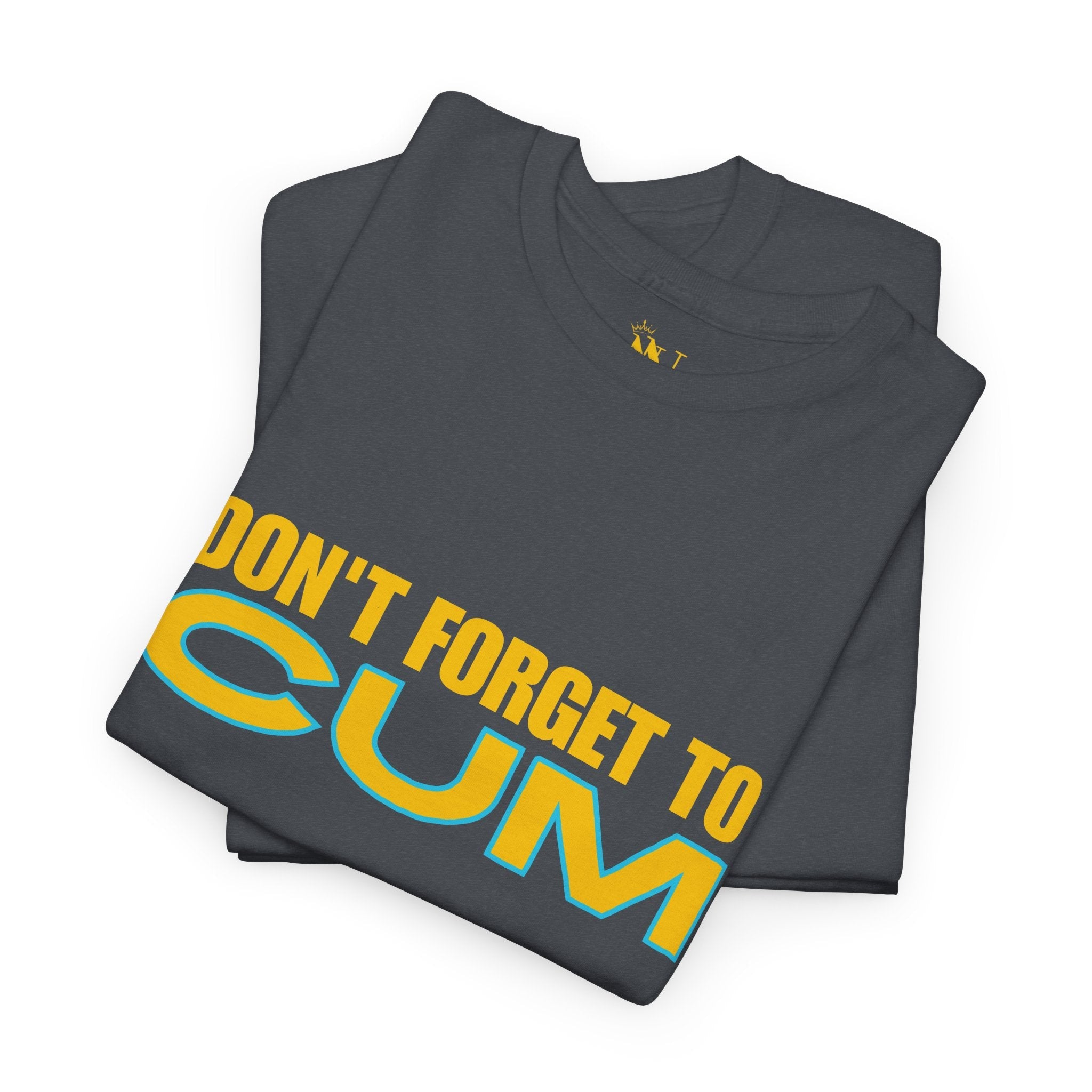 Don’t Forget to Cum | Mix & Match 100% Cotton Unisex Fun-Flirty Lovers’ Tees
