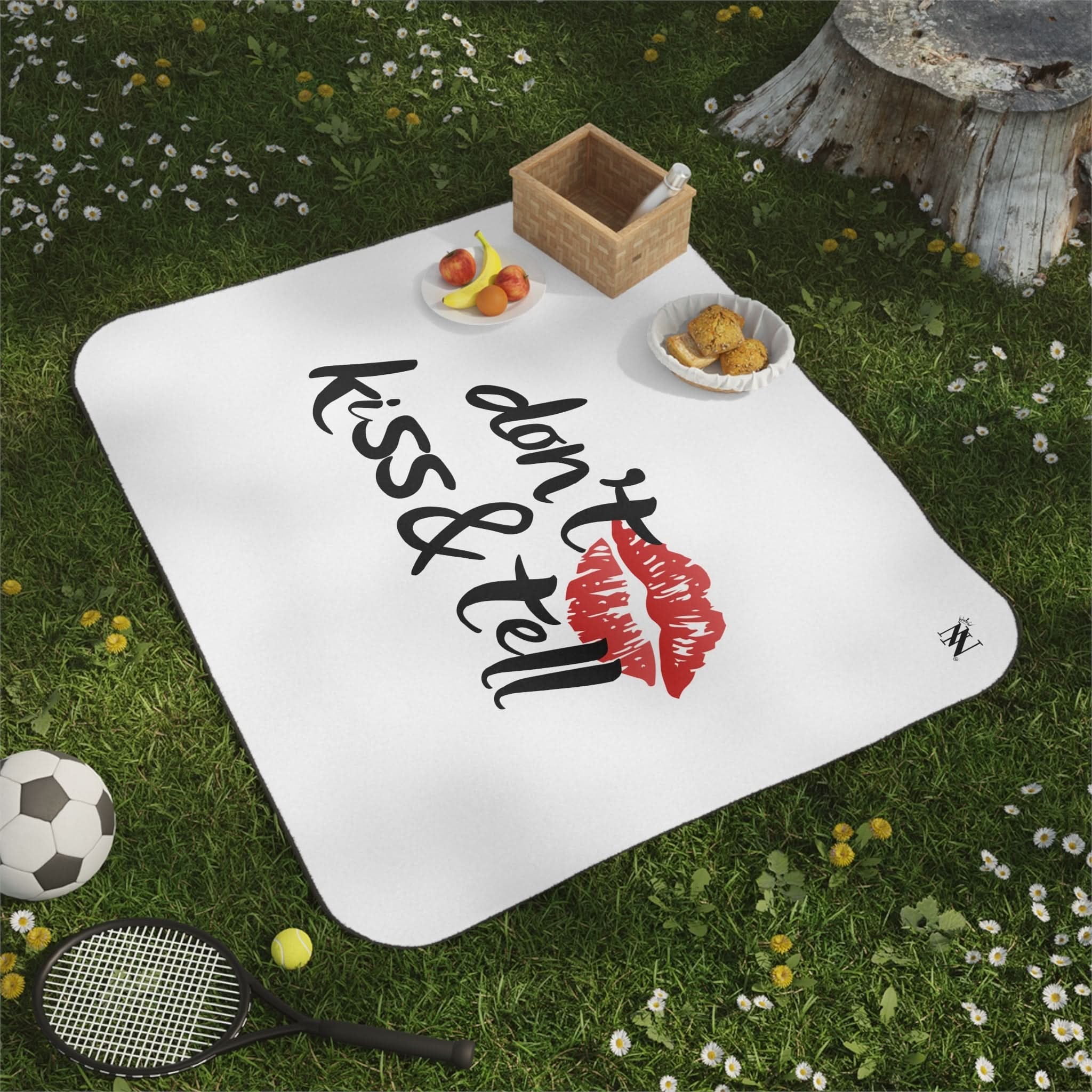 Don’t Kiss & Tell | Mix Match Fun-Flirty Lovers’ Water-Resistant Blankets