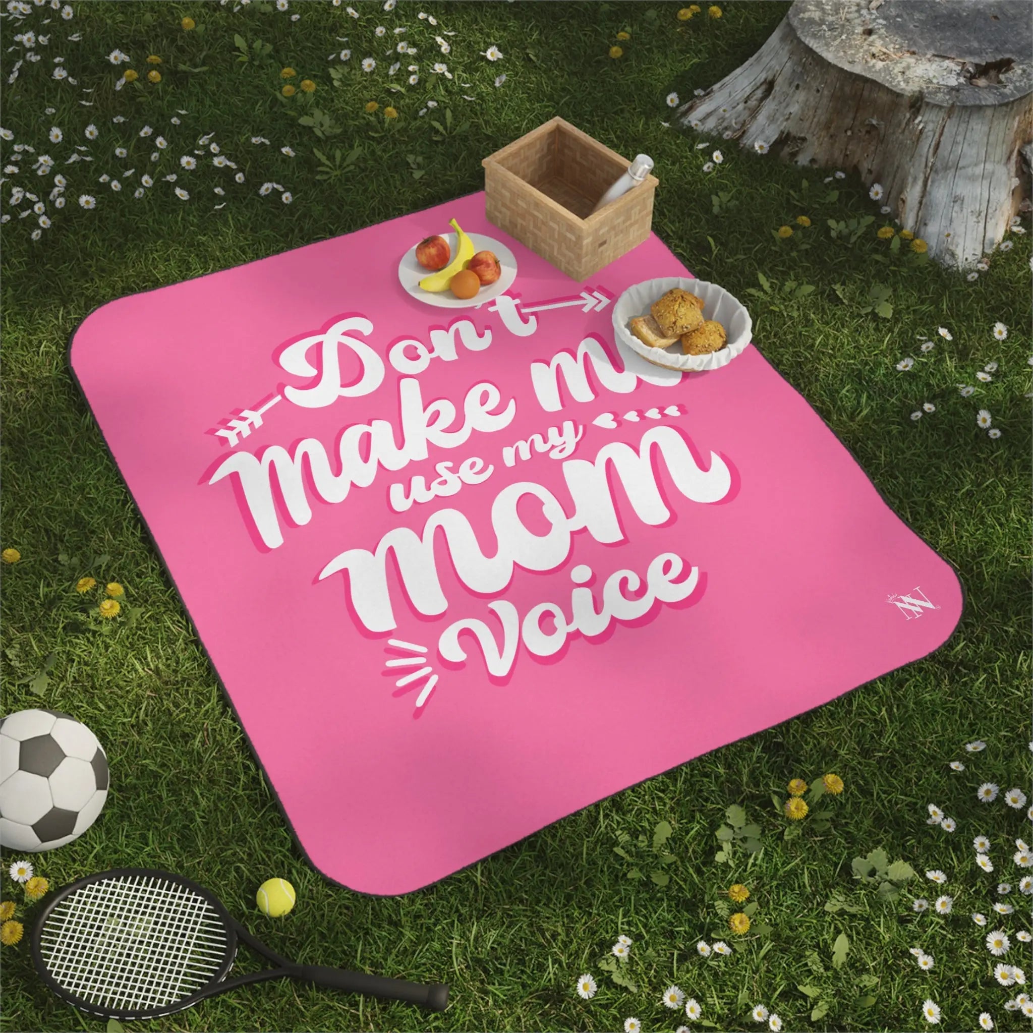 Don’t Make Me Use My Mom Voice | Mix Match Fun-Flirty Lovers’ Water-Resistant Blankets