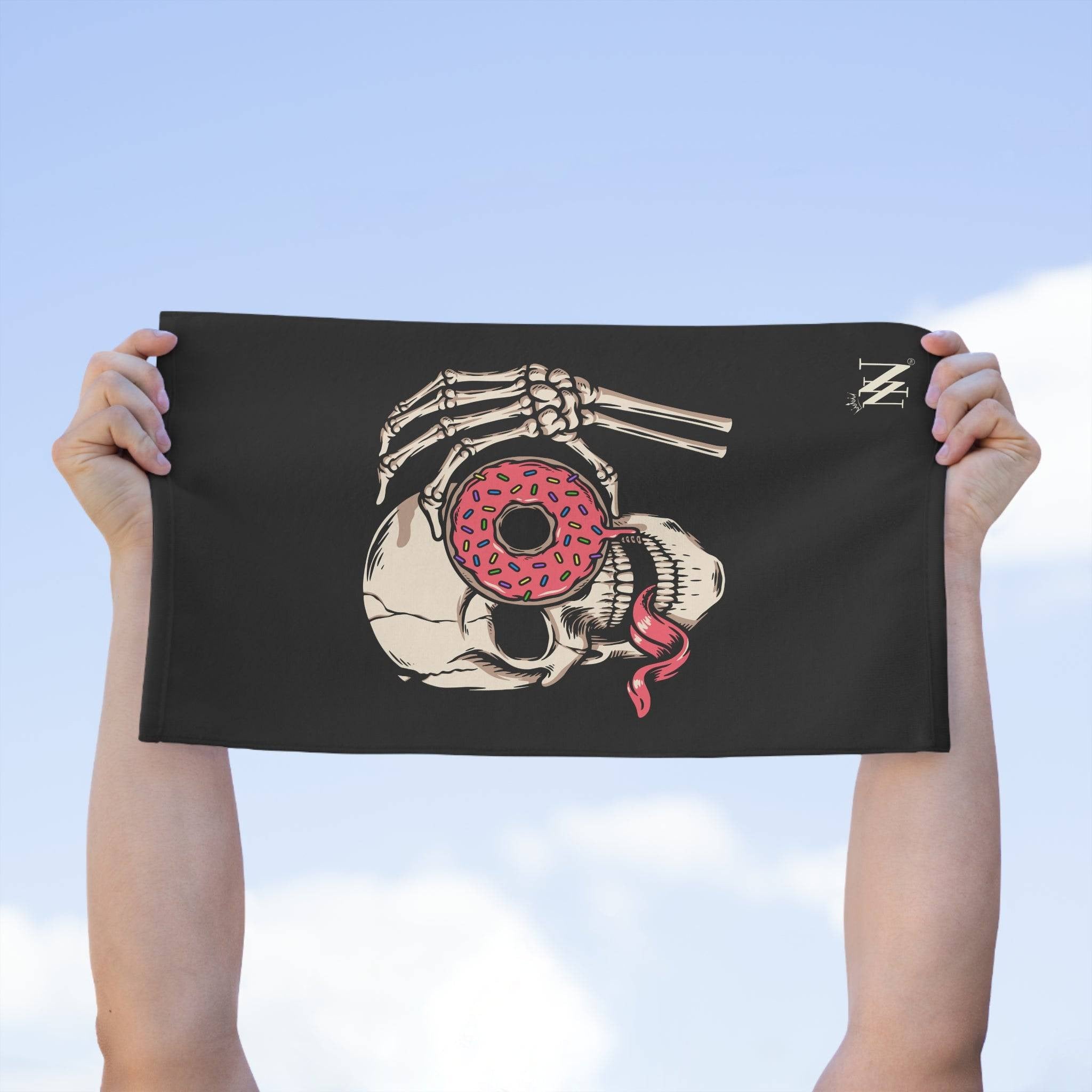 Donut Licker Black Mix & Match Soft Sex Towels | Flirty Lovers’ Gifts
