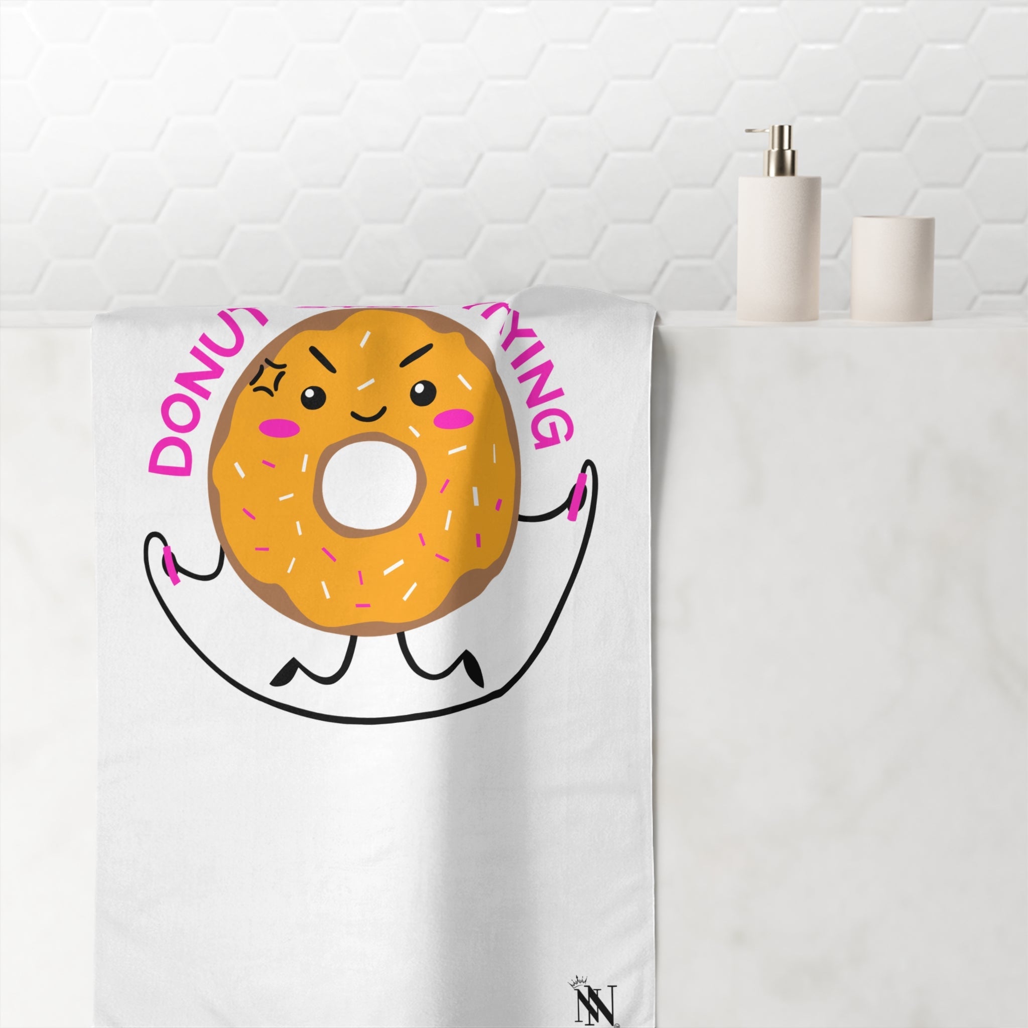Donut Stop Trying | Mix & Match Naughty XL Fun-Flirty Lovers’ Towels