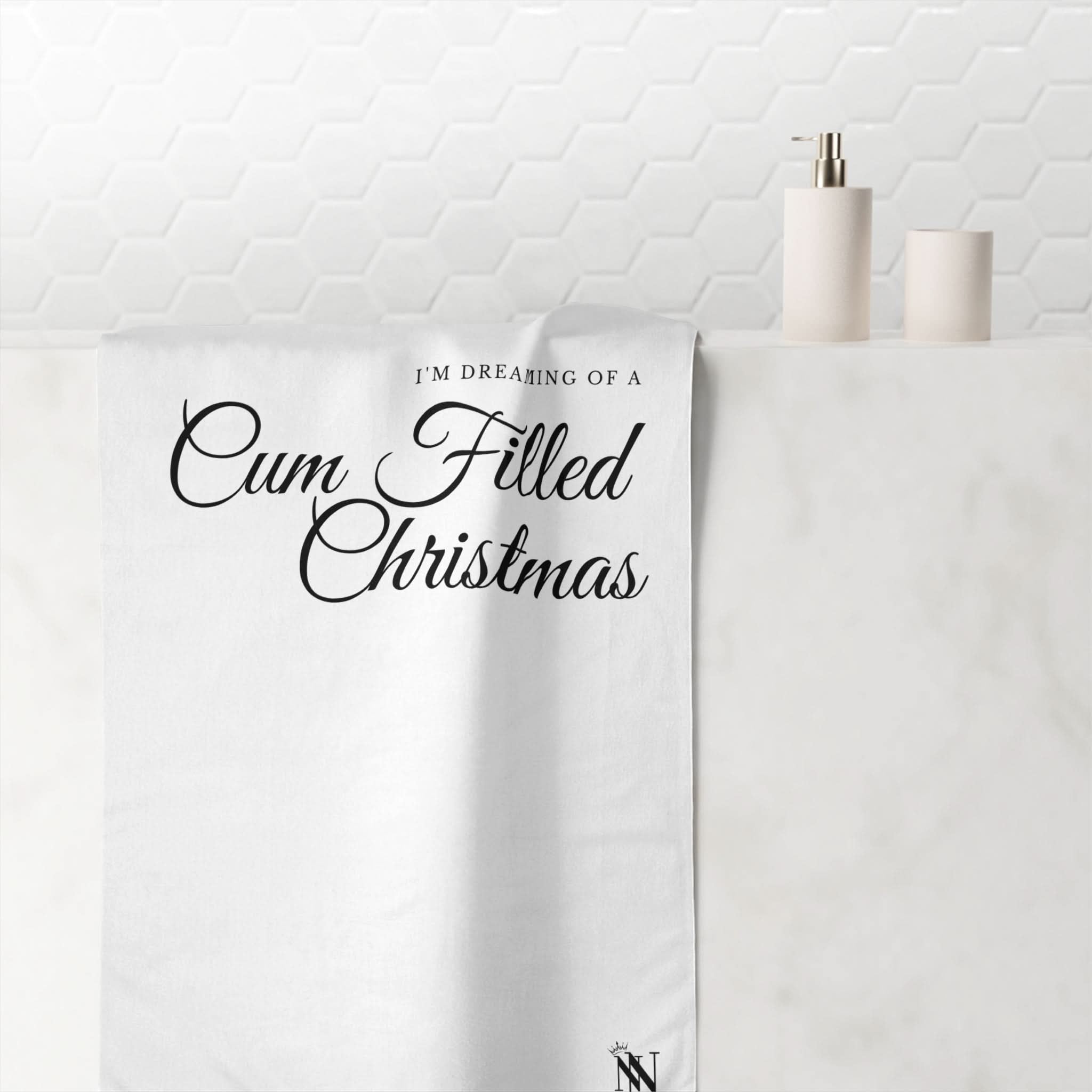 Dreaming of a Cum Filled Christmas | Mix & Match Naughty XL Fun-Flirty Lovers’ Towels