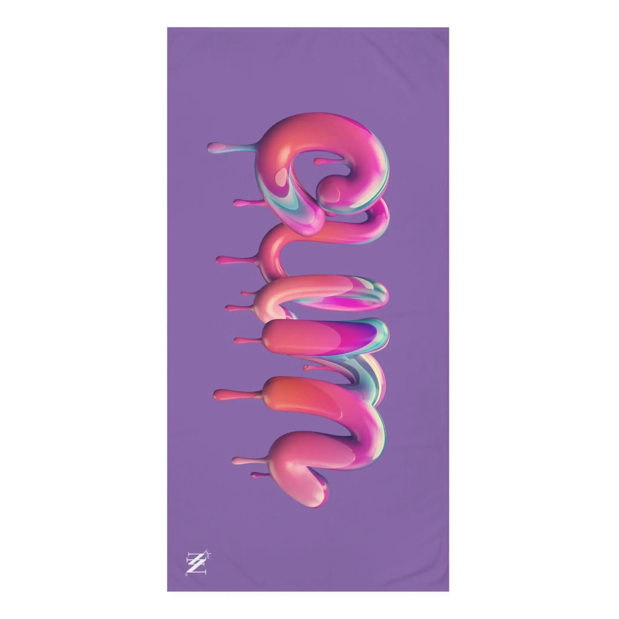 Dripping Cum Lavendar | Mix & Match XL Fun-Flirty Lovers’ Towels