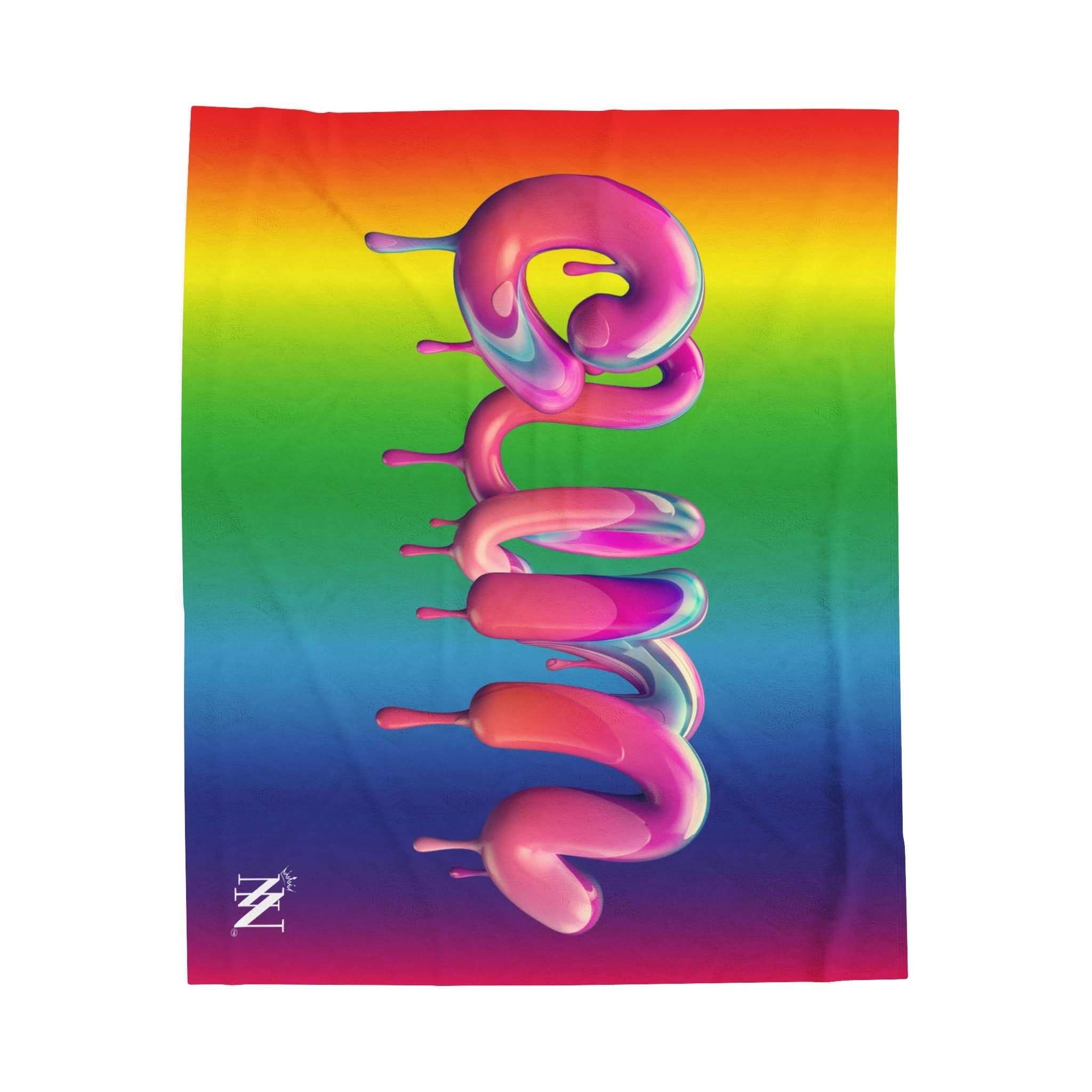 Dripping Cum Rainbow | Mix & Match Fun-Flirty Lovers’ Blankets