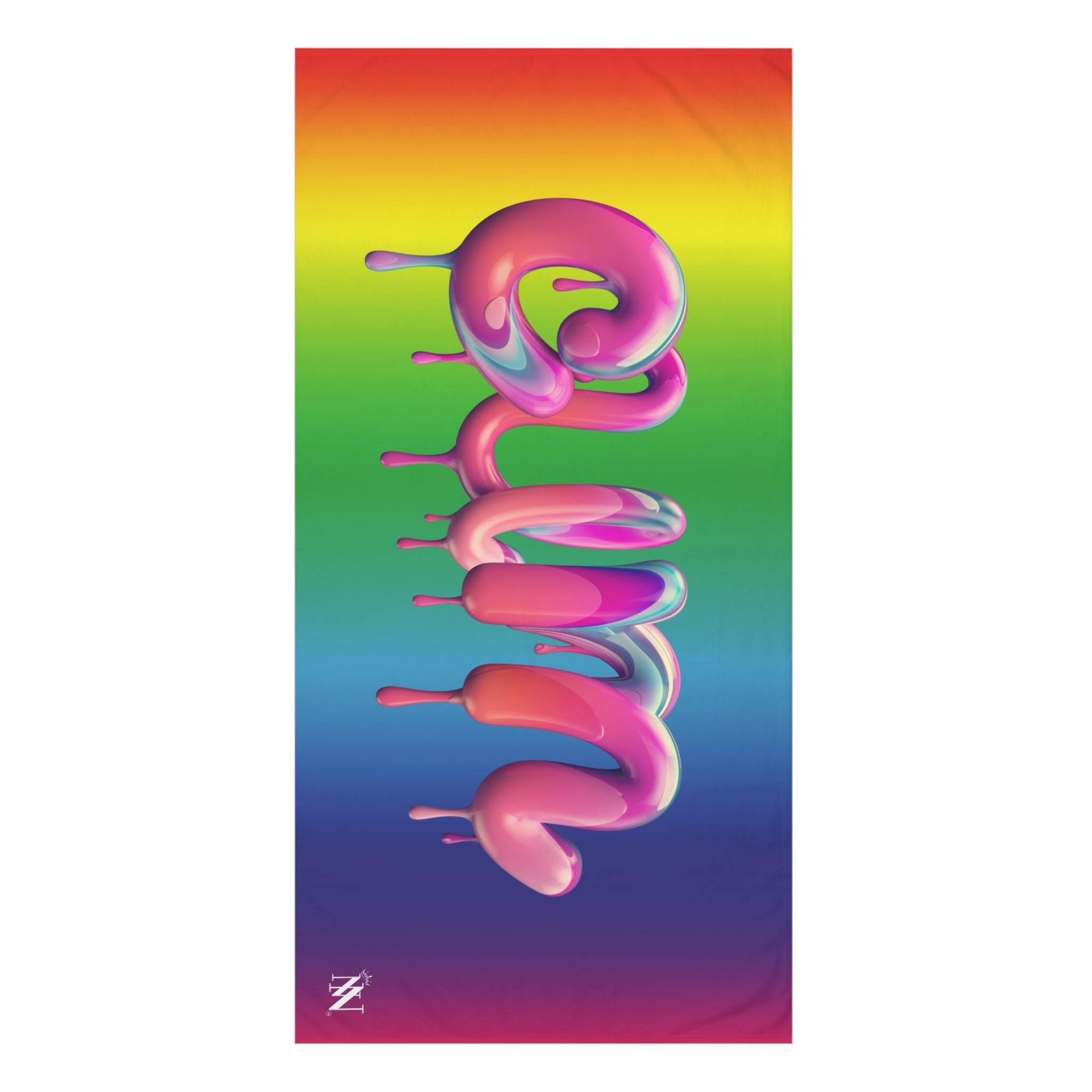 Dripping Cum Rainbow | Mix & Match Naughty XL Fun-Flirty Lovers’ Towels