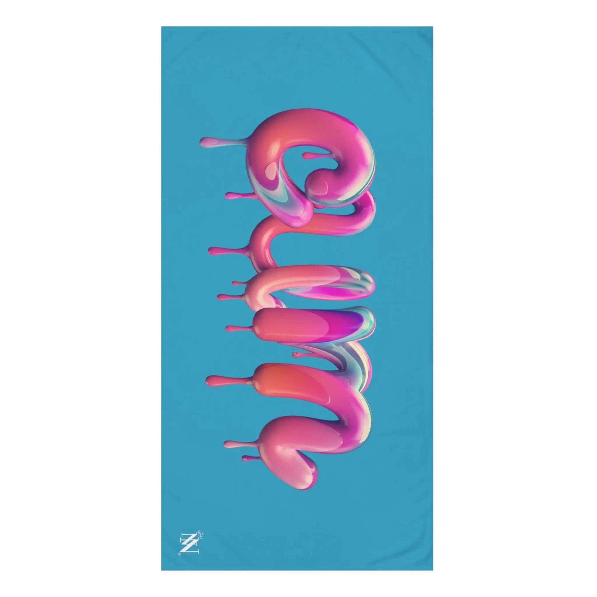 Dripping Cum Teal | Mix & Match XL Fun-Flirty Lovers’ Towels