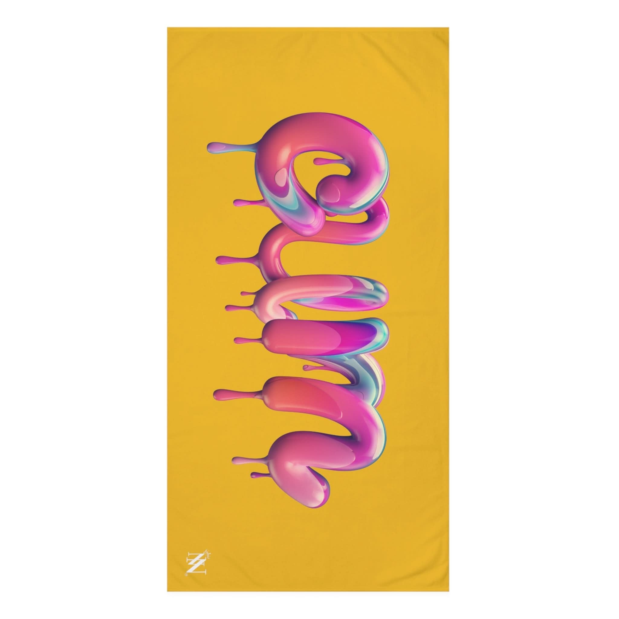 Dripping Cum Yellow | Mix & Match XL Fun-Flirty Lovers’ Towels