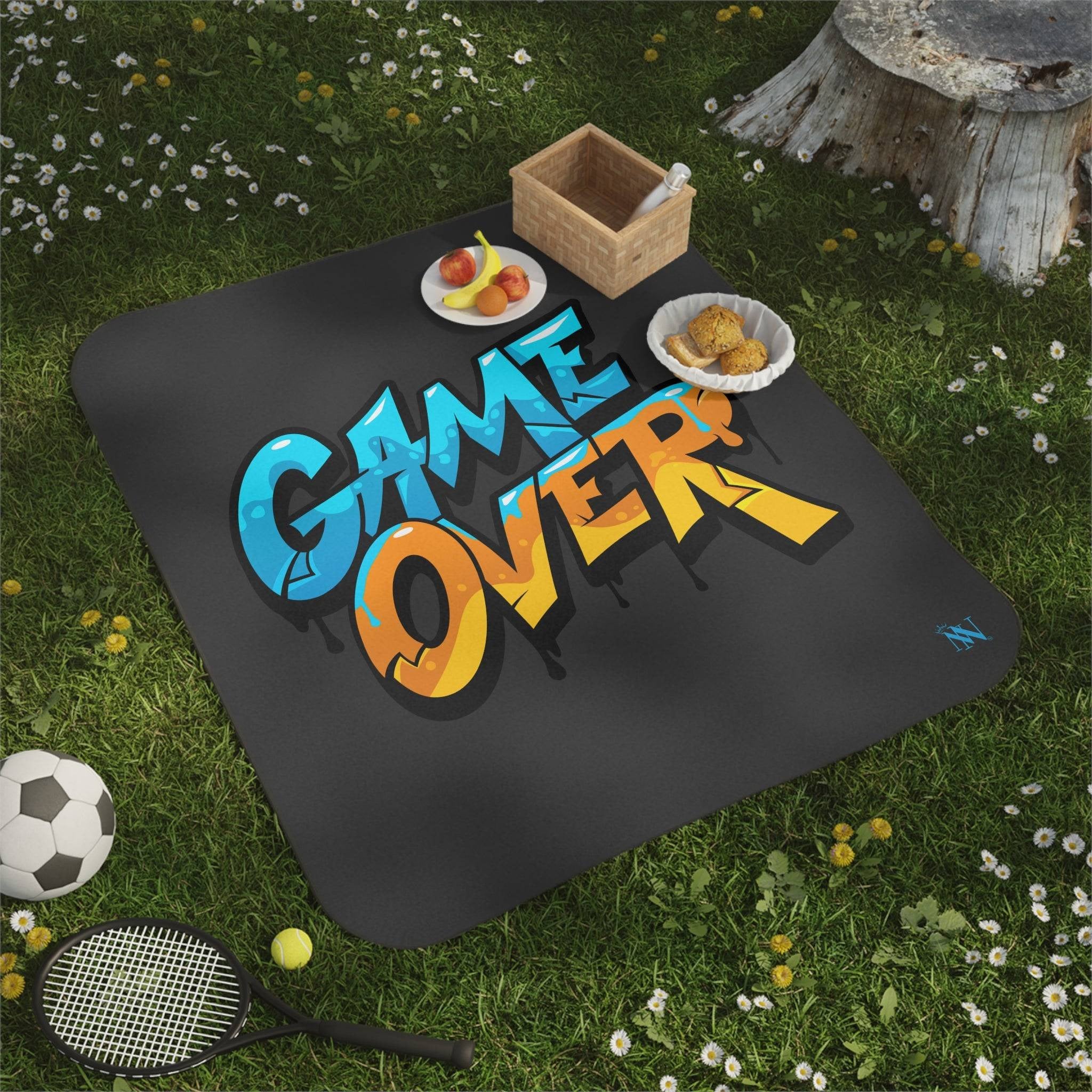 Dripping Game Over | Mix Match Fun-Flirty Lovers’ Water-Resistant Blankets