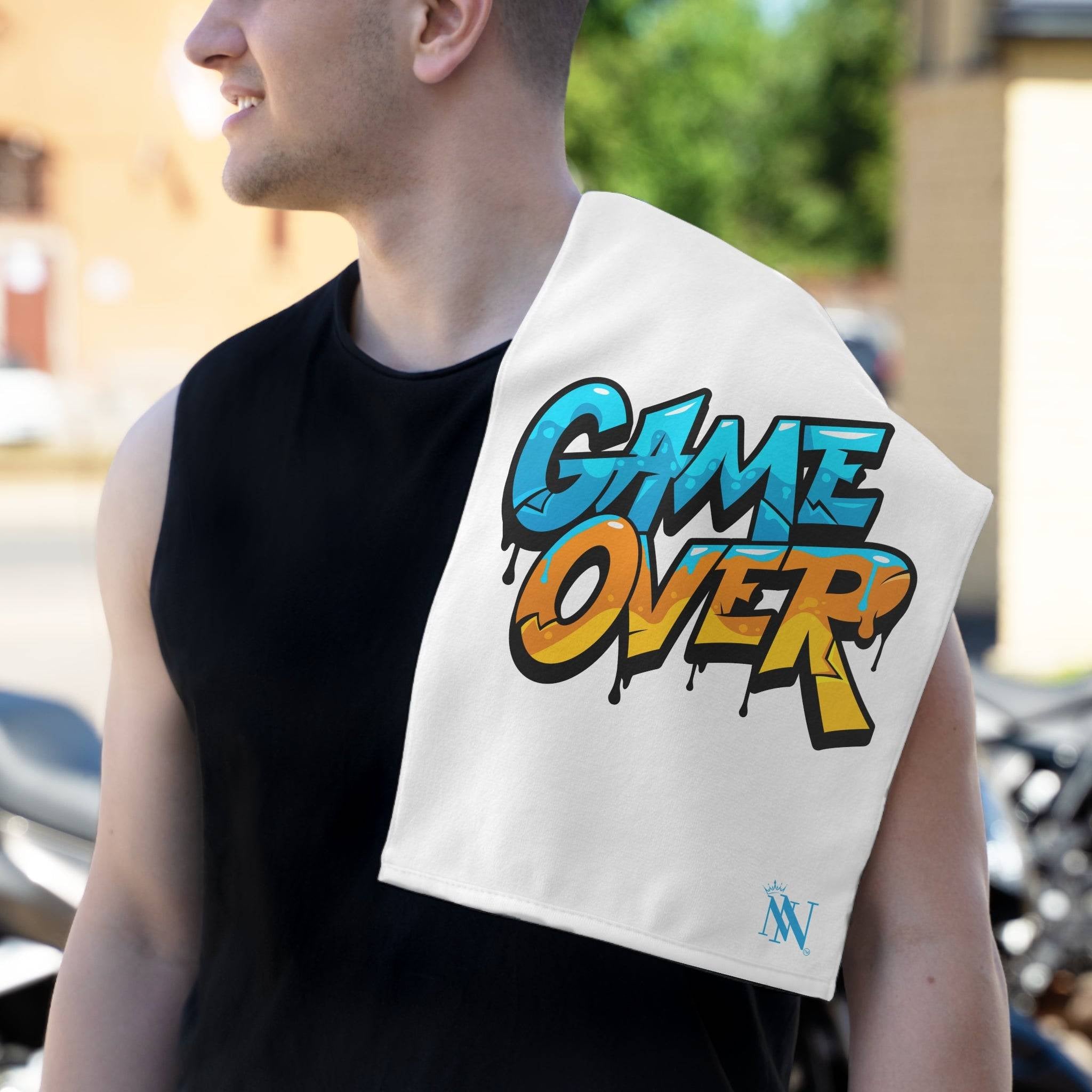 Dripping Game Over White Mix & Match Soft Sex Towels | Naughty Lovers’ Gifts