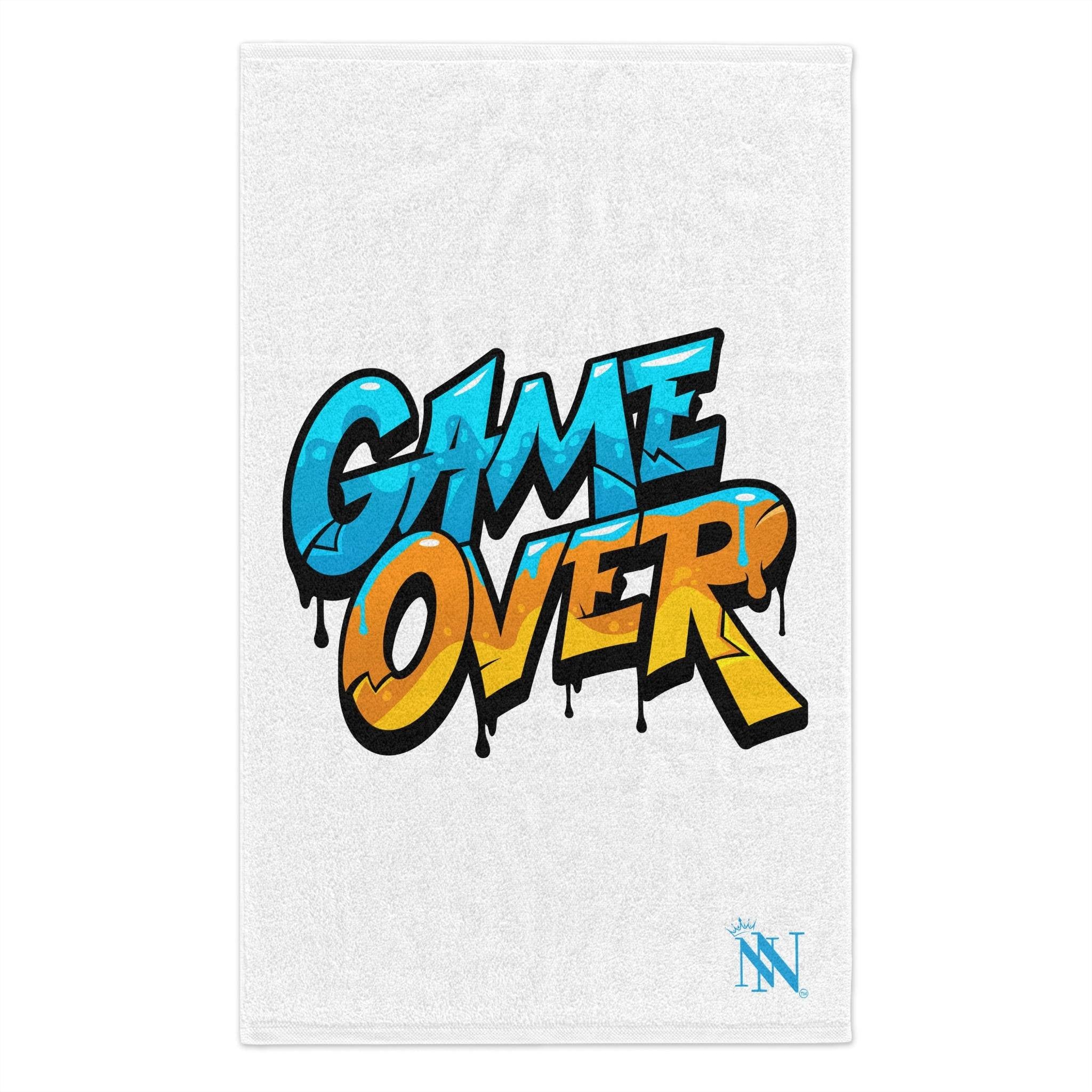 Dripping Game Over White Mix & Match Soft Sex Towels | Naughty Lovers’ Gifts