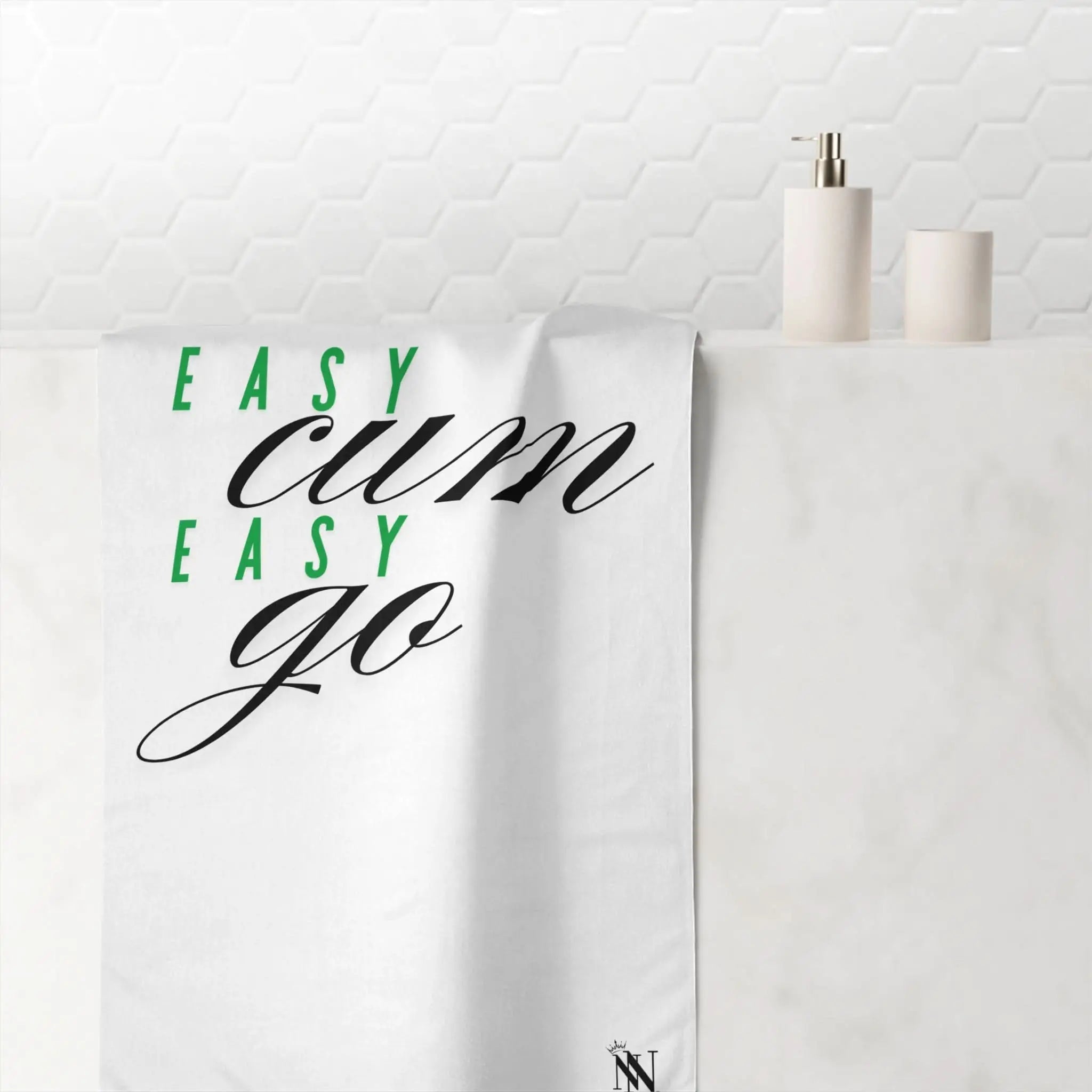 Easy Cum Easy Go | Mix & Match Naughty XL Fun-Flirty Lovers’ Towels