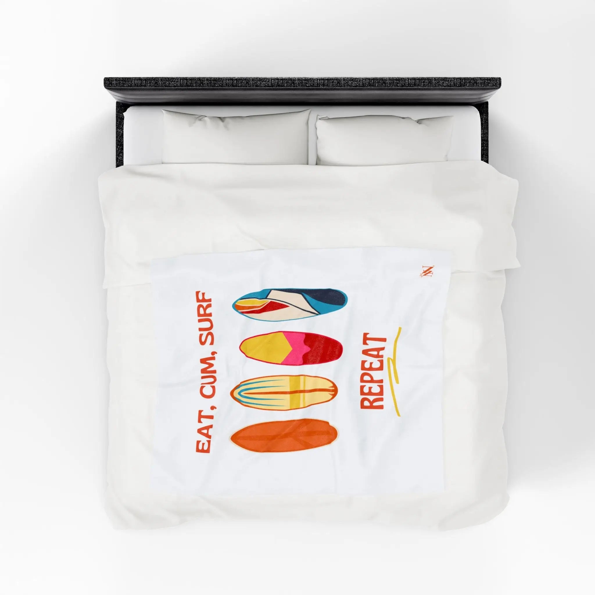 Eat Cum Surf Repeat | Mix & Match Soft Fun-Flirty Lovers’ Blankets