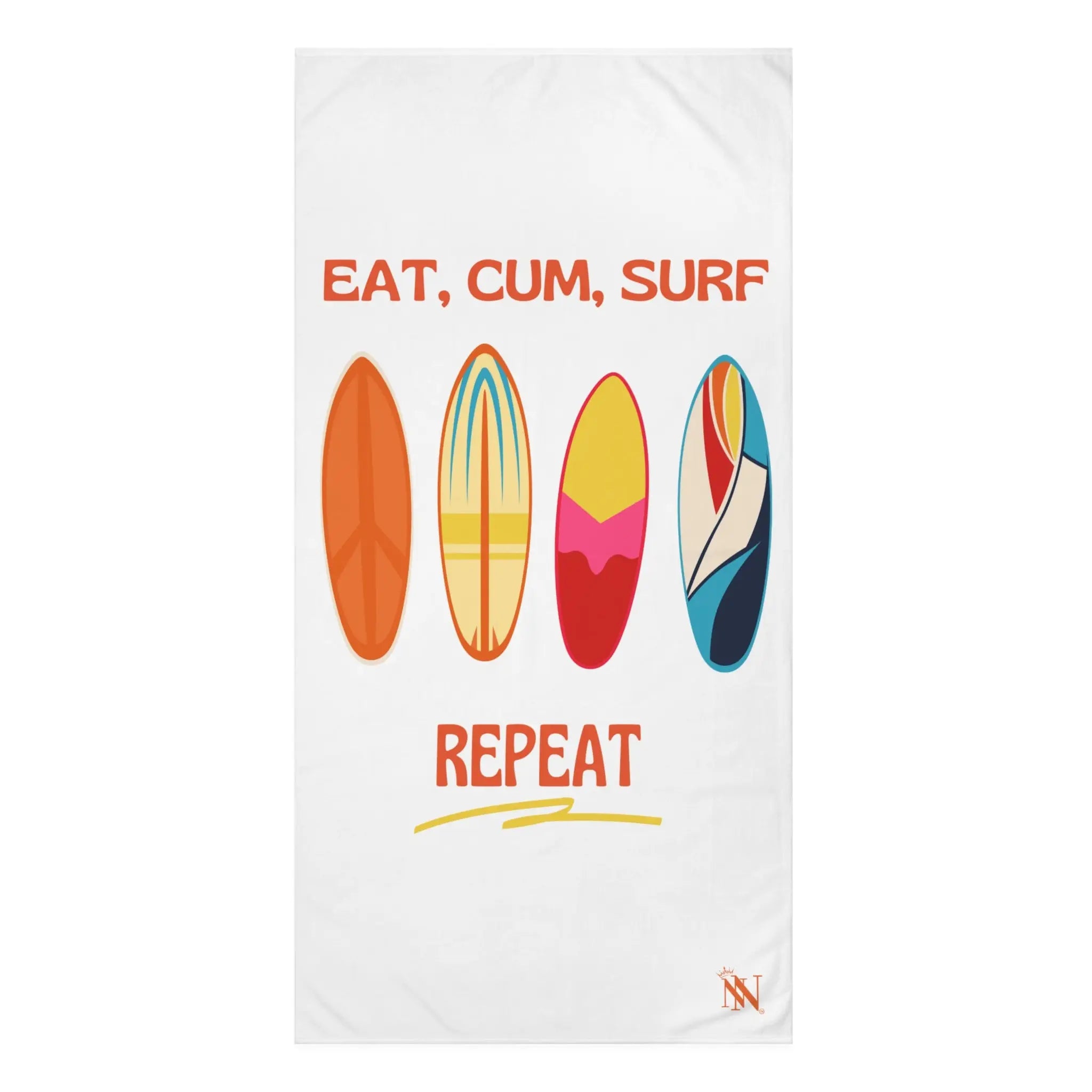 Eat Cum Surf Repeat | Mix & Match XL Fun-Flirty Lovers’ Towels