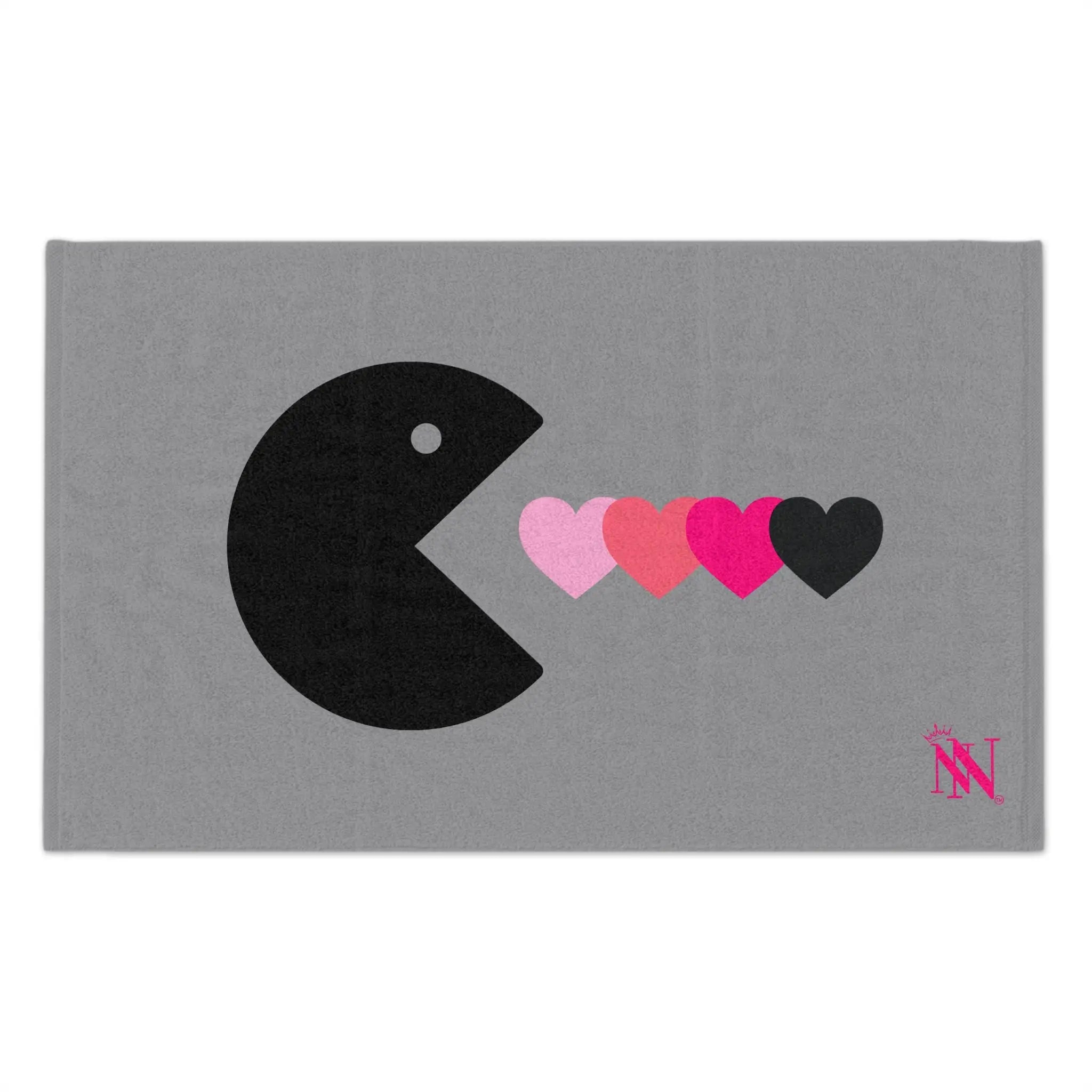 Eat My Heart Grey | Mix & Match Soft Fun-Flirty Lovers’ Towels
