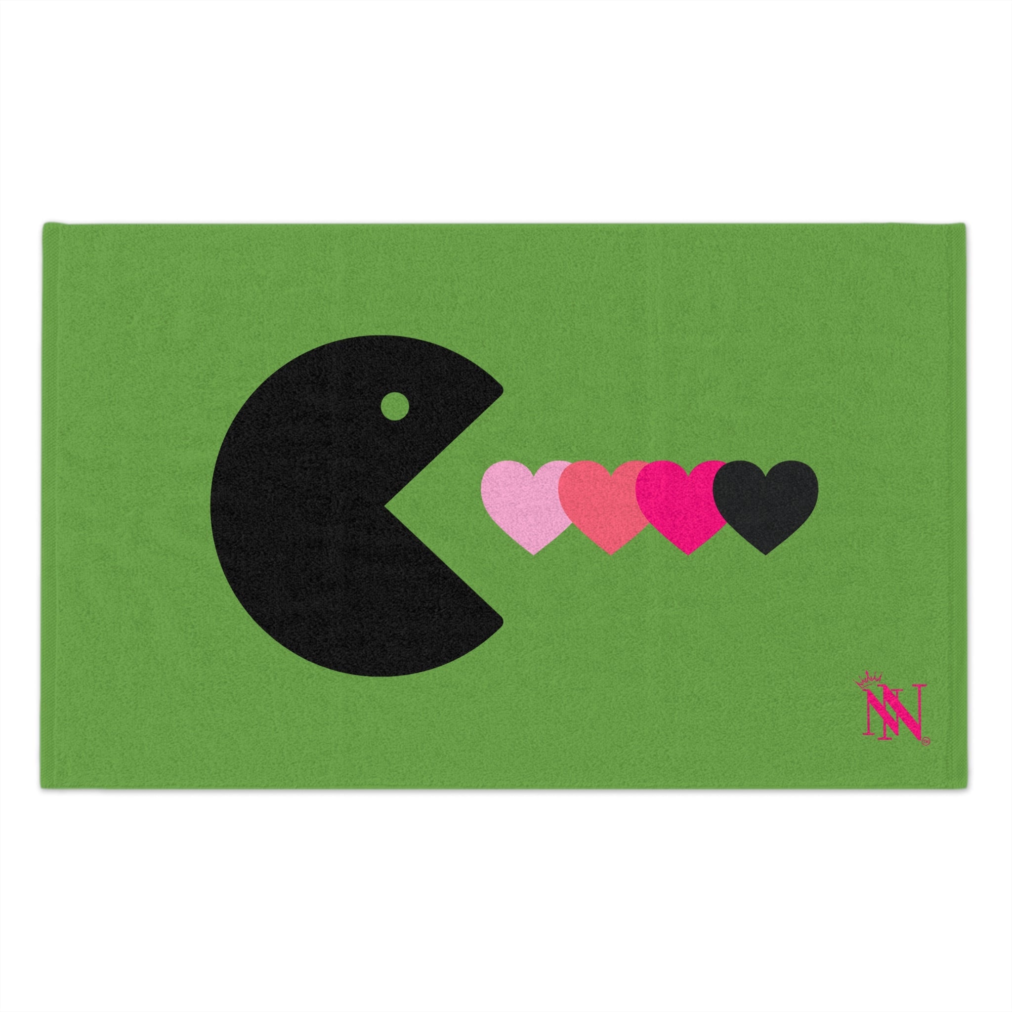 Eat My Heart Light Green | Mix & Match Soft Fun-Flirty Lovers’ Towels