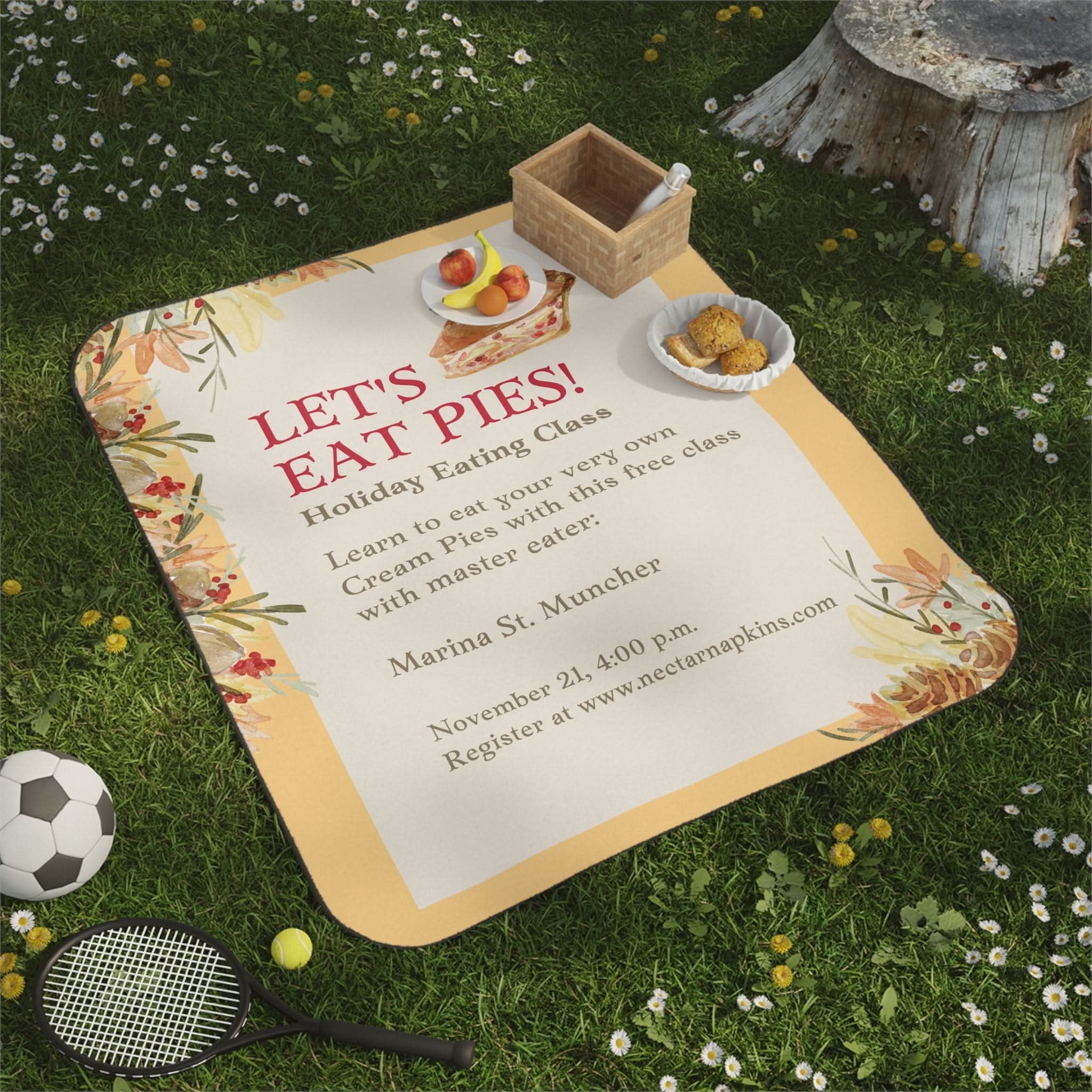 Eat Pies | Mix Match Fun-Flirty Lovers’ Water-Resistant Blankets