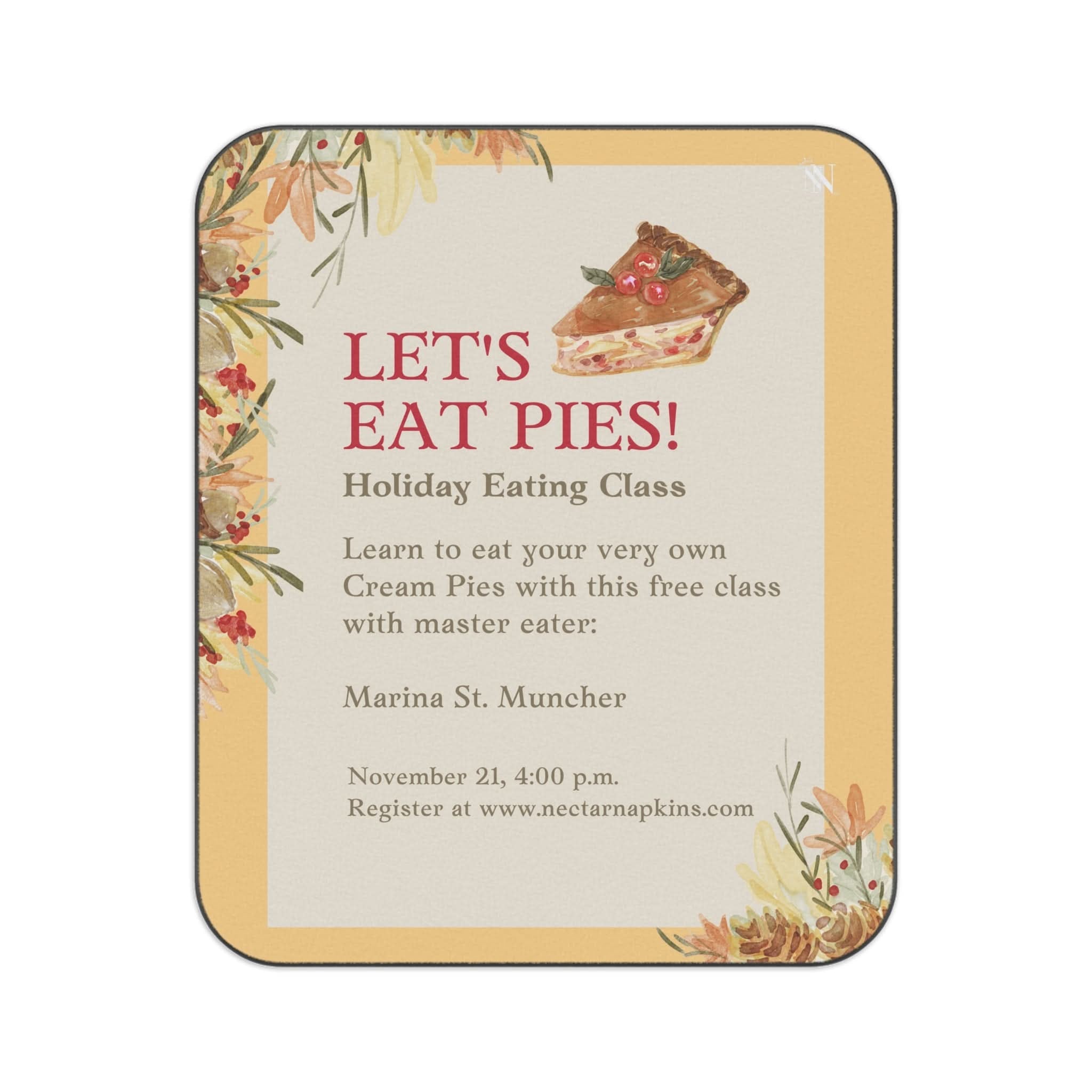 Eat Pies | Mix Match Fun-Flirty Lovers’ Water-Resistant Blankets
