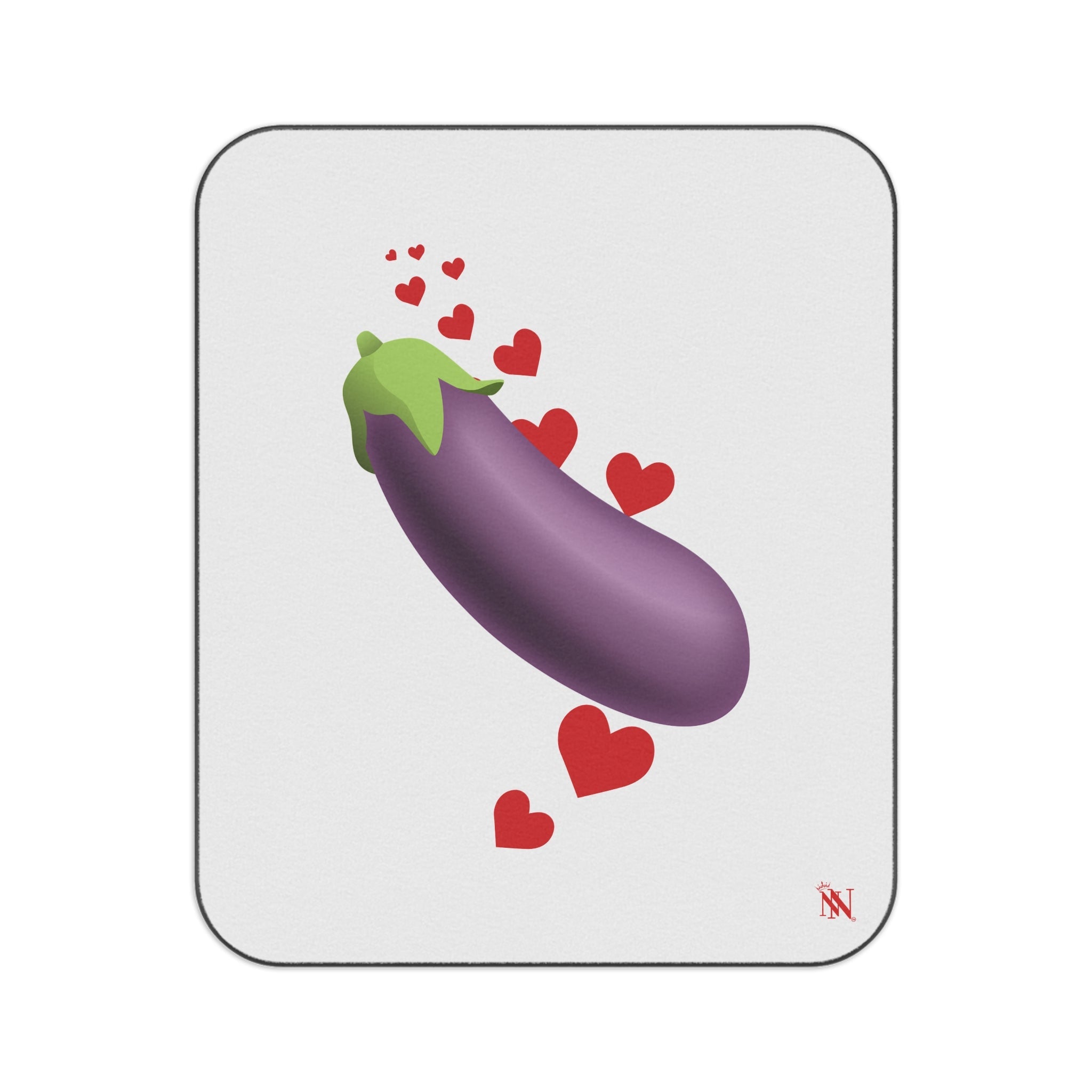 Eggplant Love Emoji | Mix Match Fun-Flirty Lovers’ Water-Resistant Blankets