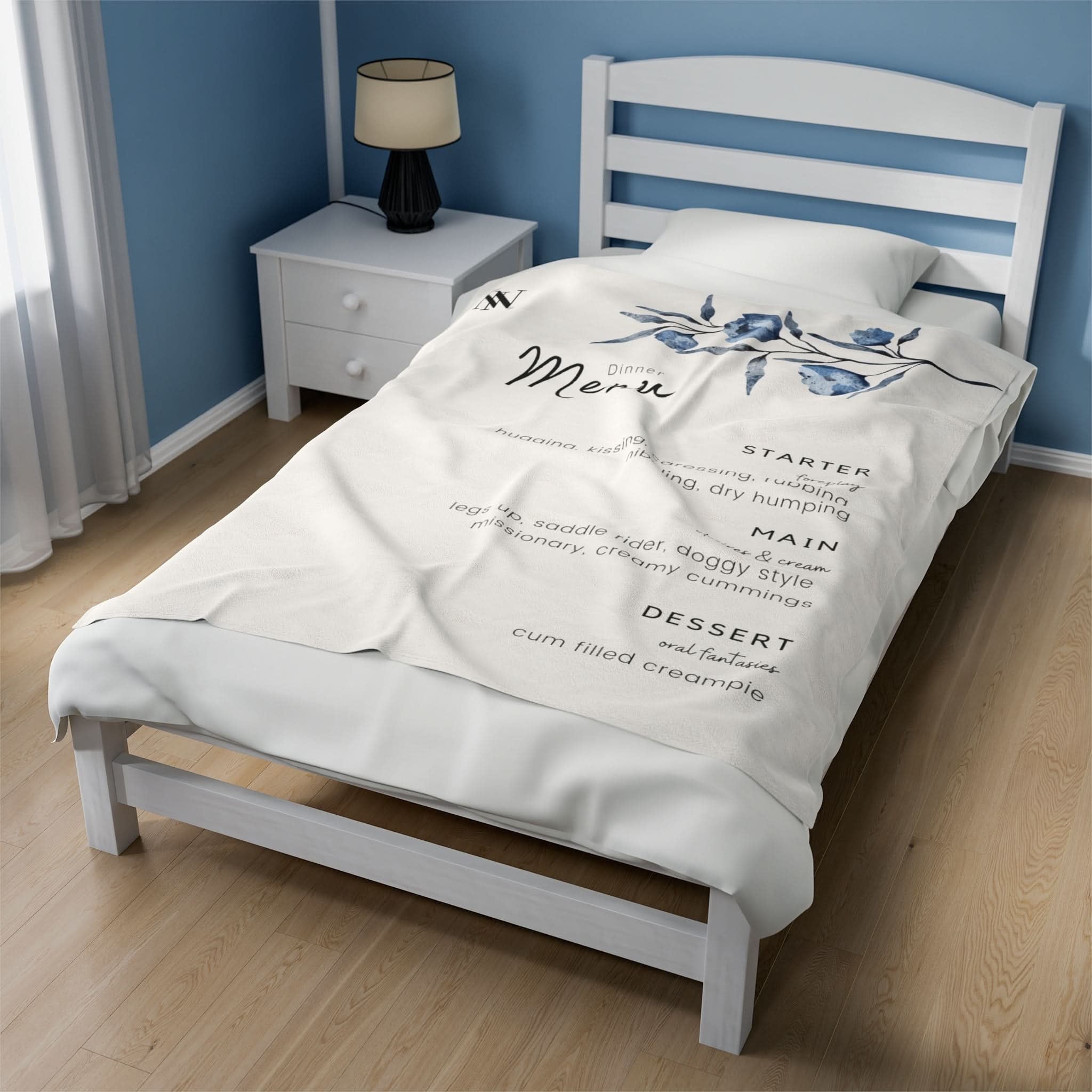 Elegant Menu | Mix & Match Fun-Flirty Loversā Blankets