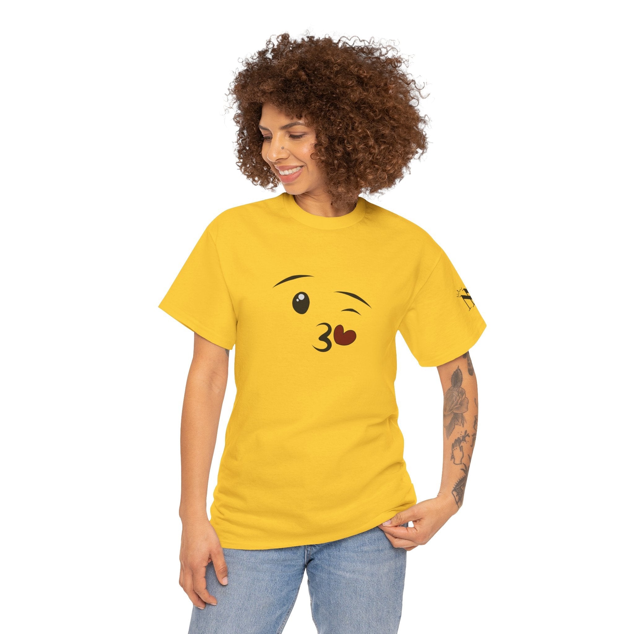Emoji Kiss | Mix & Match 100% Cotton Unisex Fun-Flirty Lovers’ Tees