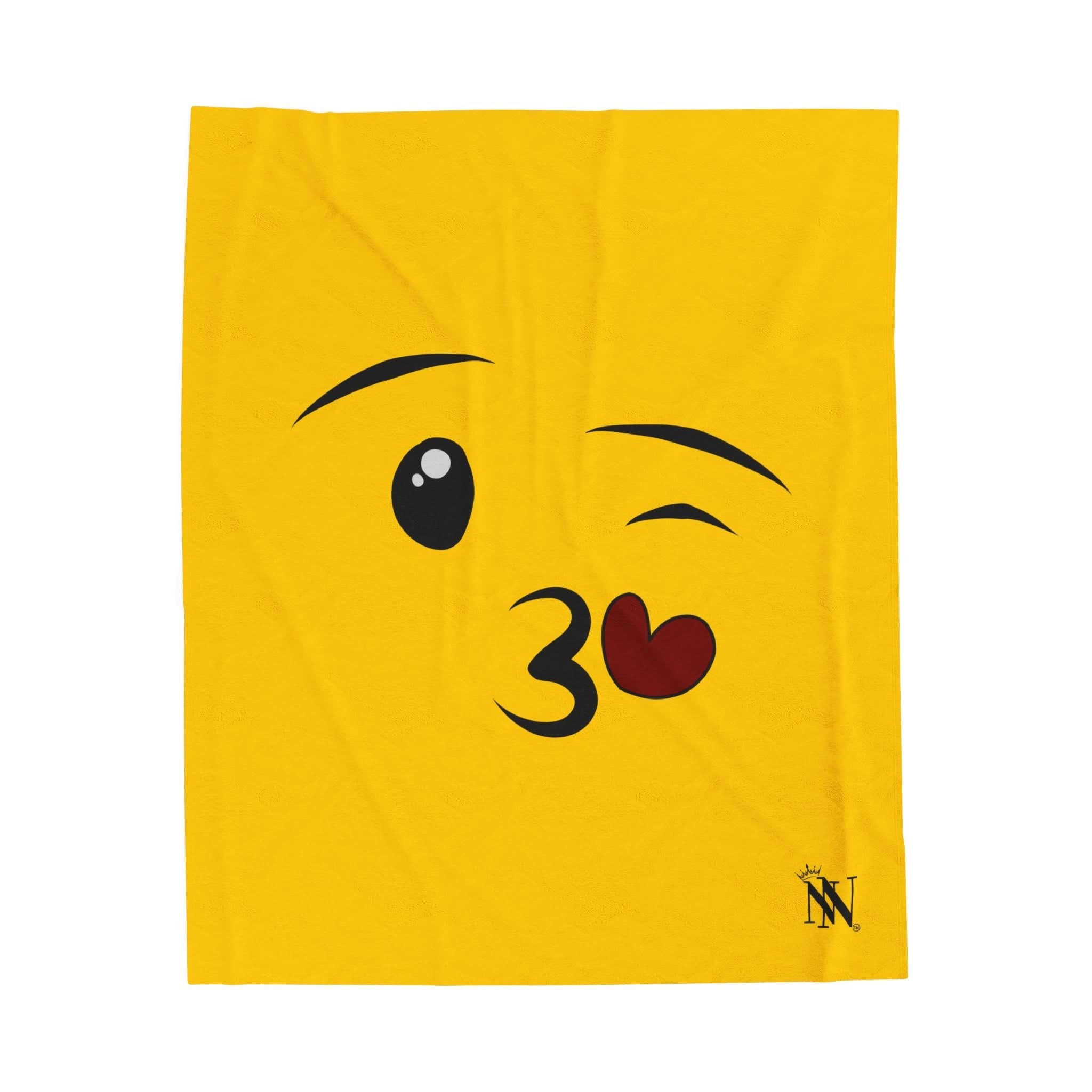 Emoji Kiss | Mix & Match Fun-Flirty Lovers’ Blankets