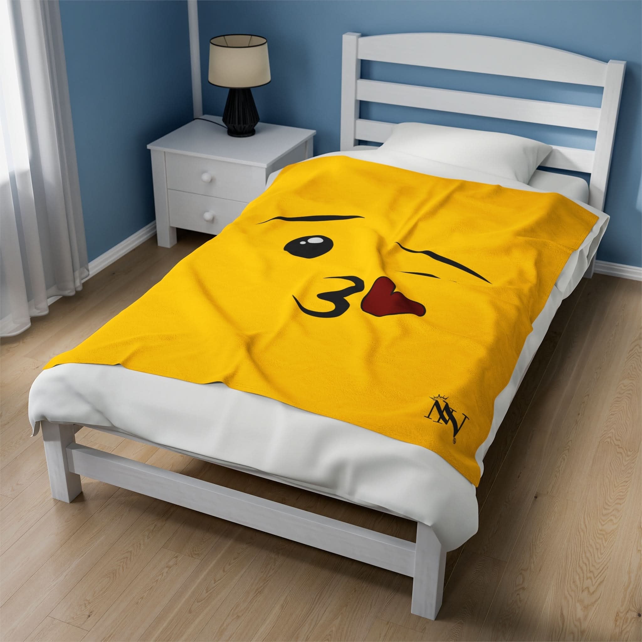 Emoji Kiss | Mix & Match Fun-Flirty Lovers’ Blankets