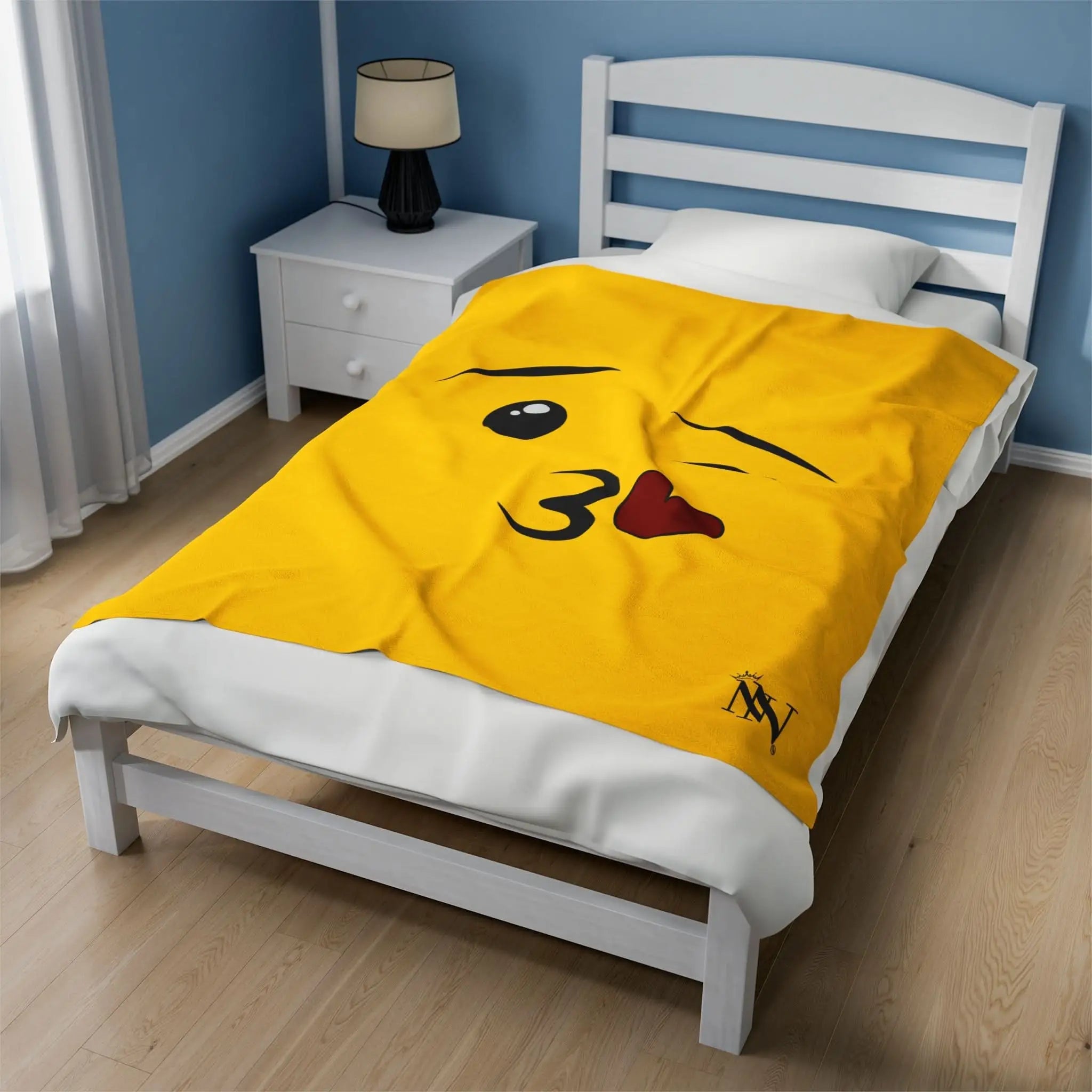 Emoji Kiss | Mix & Match Fun-Flirty Lovers’ Blankets