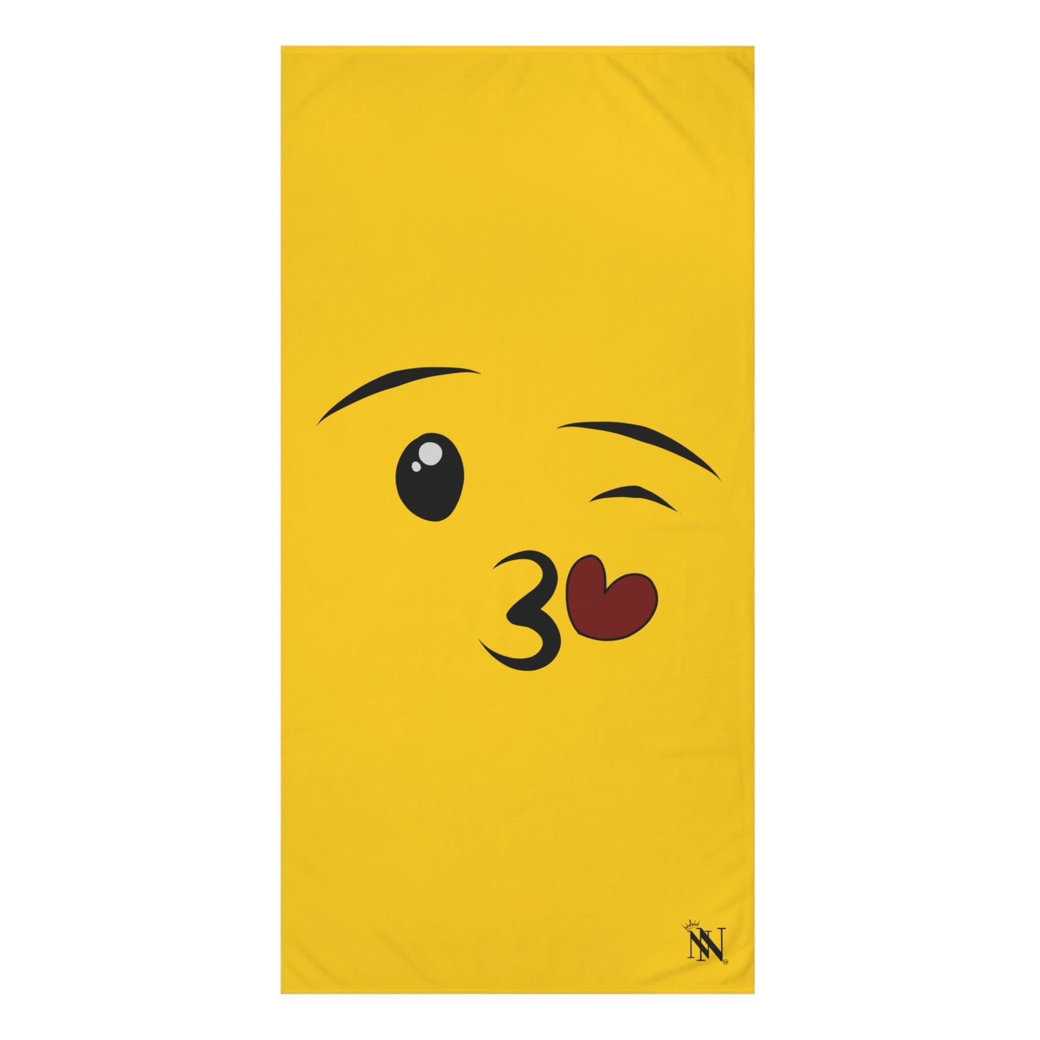 Emoji Kiss | Mix & Match Naughty XL Fun-Flirty Lovers’ Towels