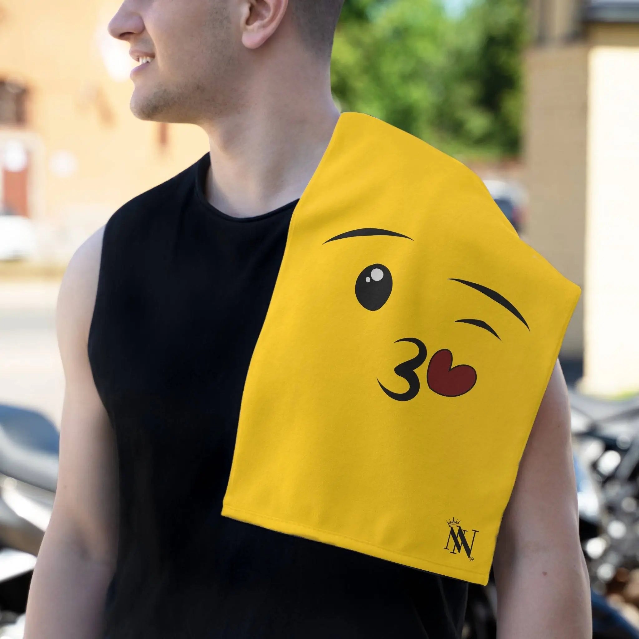Emoji Kiss | Mix & Match Soft Fun-Flirty Lovers’ Towels