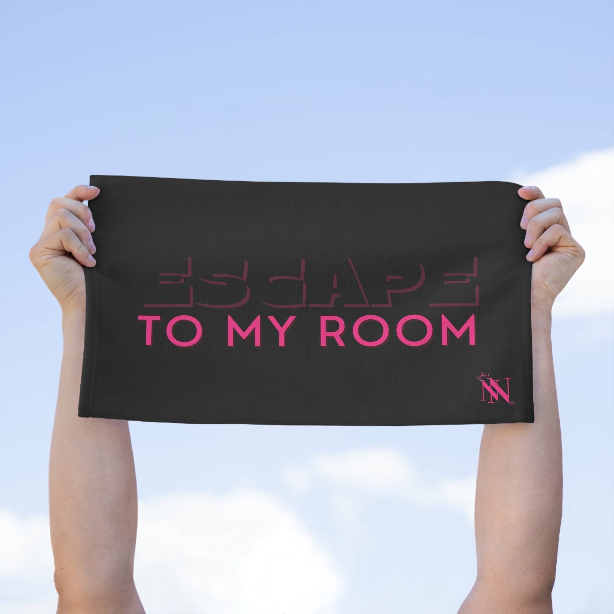 Escape to My Room Black Mix & Match Soft Sex Towels | Flirty Lovers’ Gifts