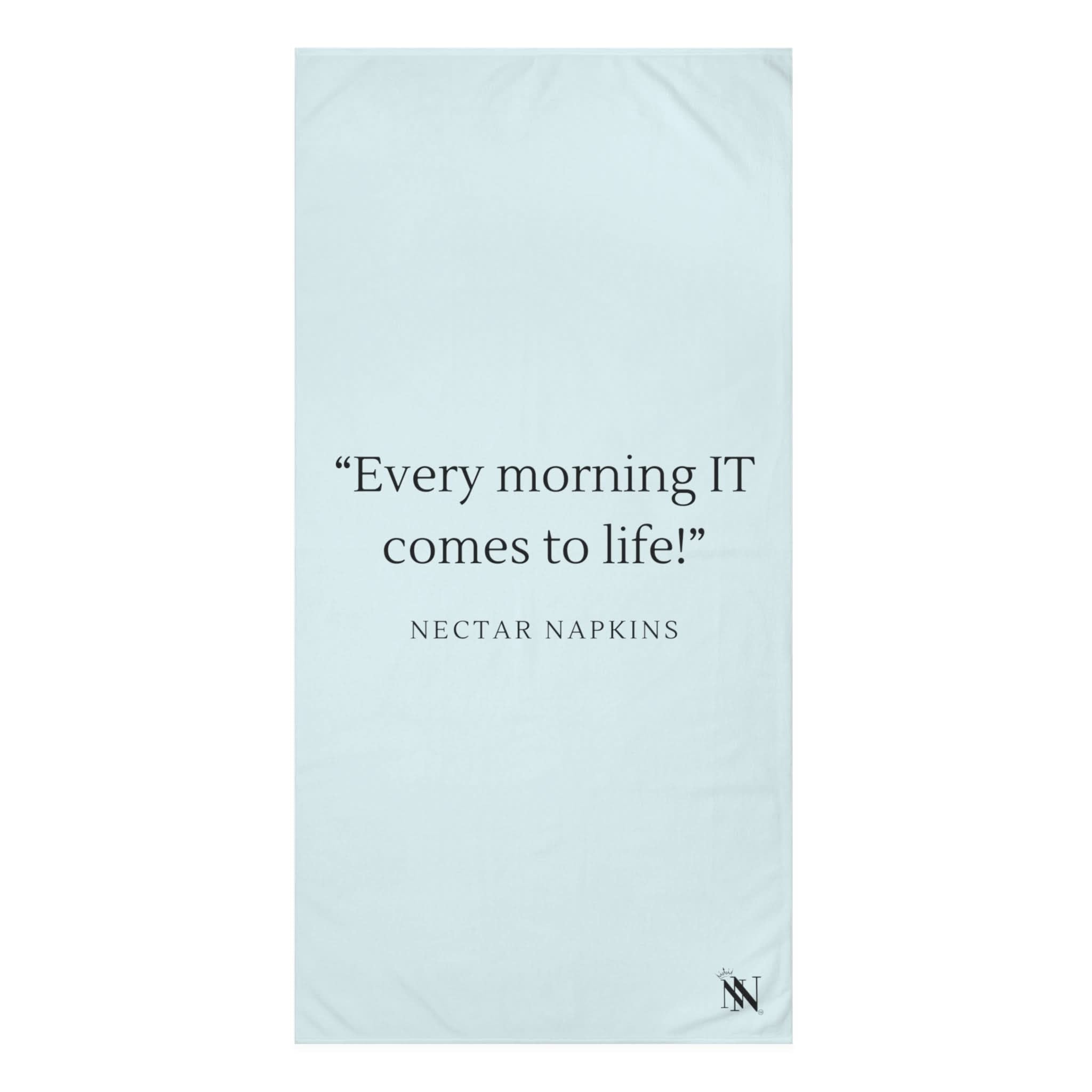 Every Morning It Comes To Life | Mix & Match Naughty XL Fun-Flirty Lovers’ Towels