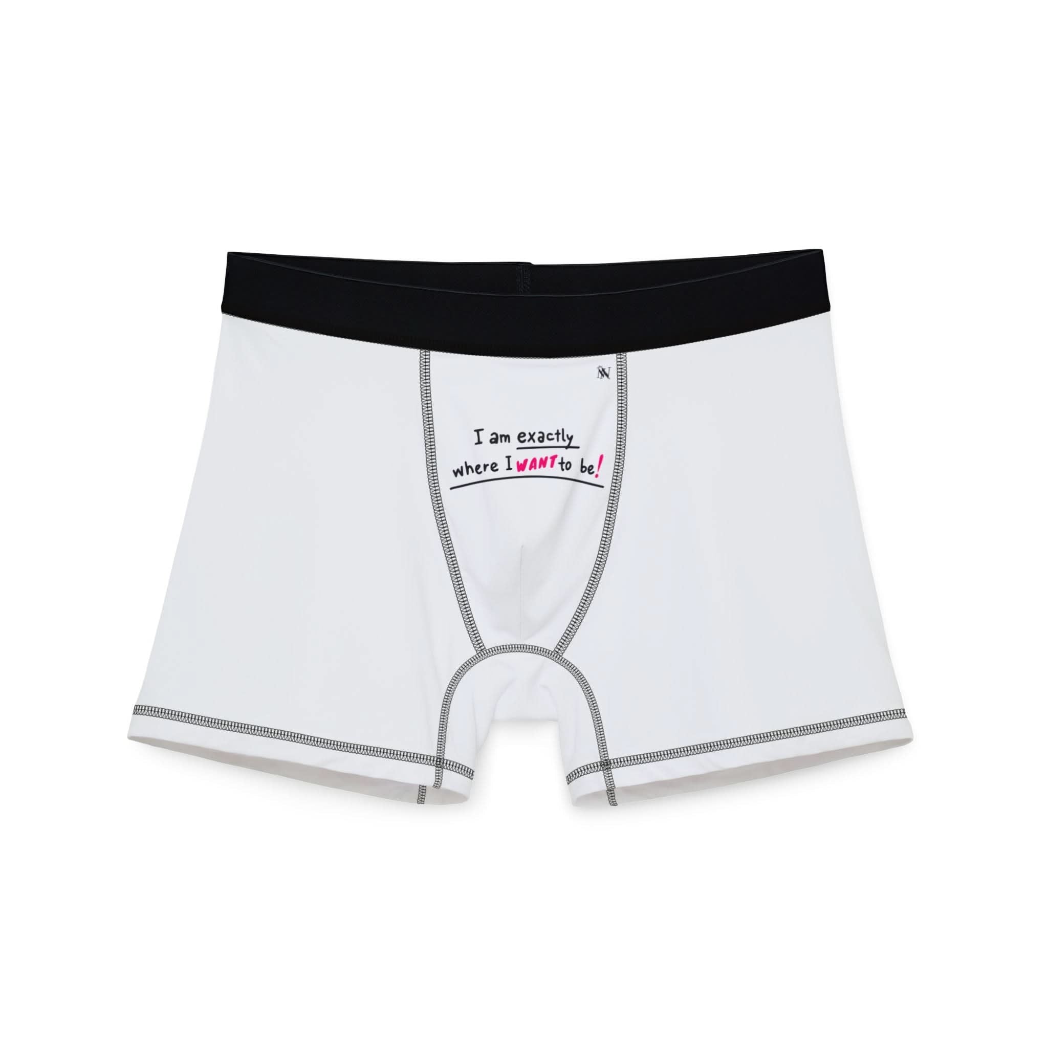 Exactly Where I Want To Be! | Mix & Match Fun-Flirty Lovers’ Boxer Briefs