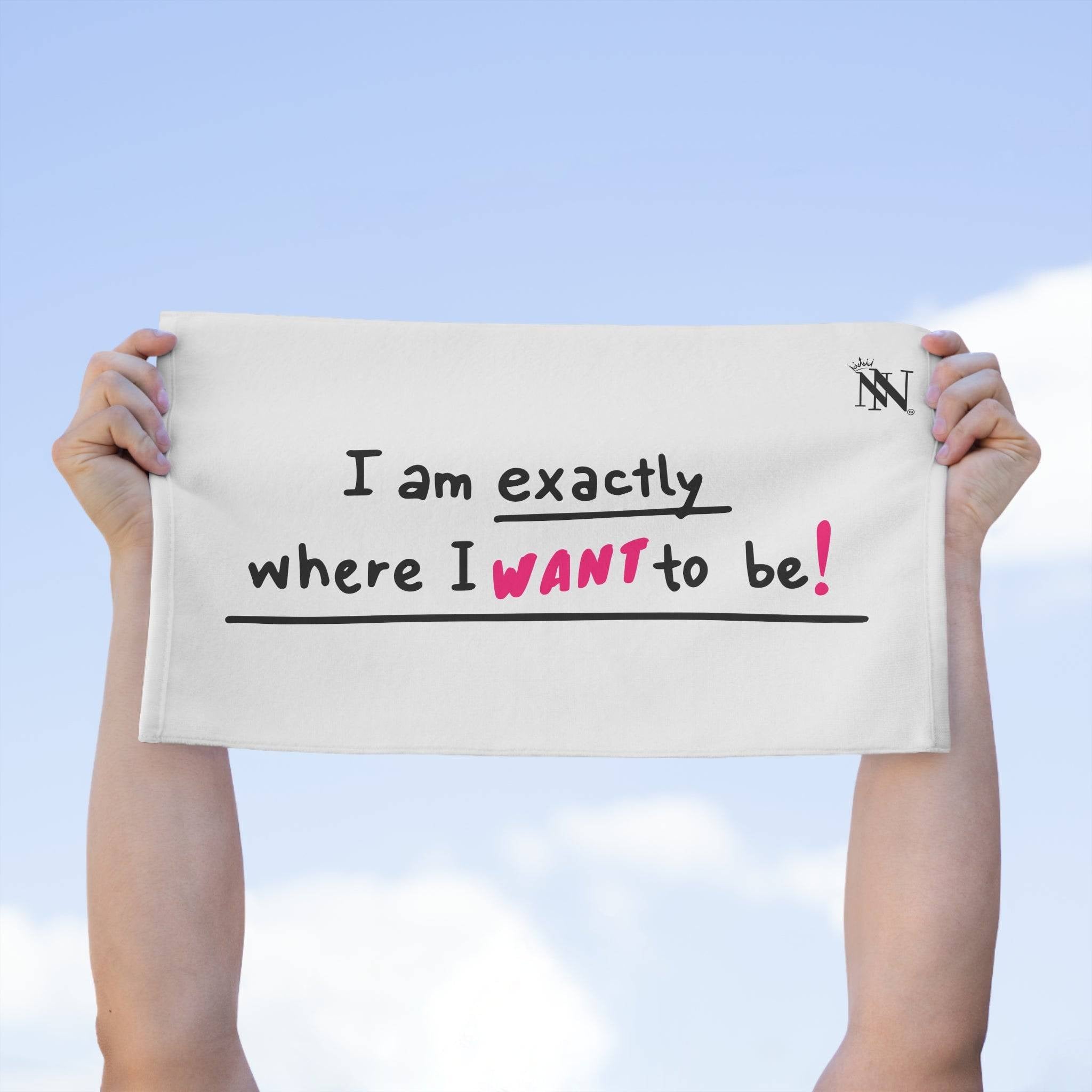 Exactly Where I Want to Be! | Mix & Match Soft Fun-Flirty Lovers’ Towels