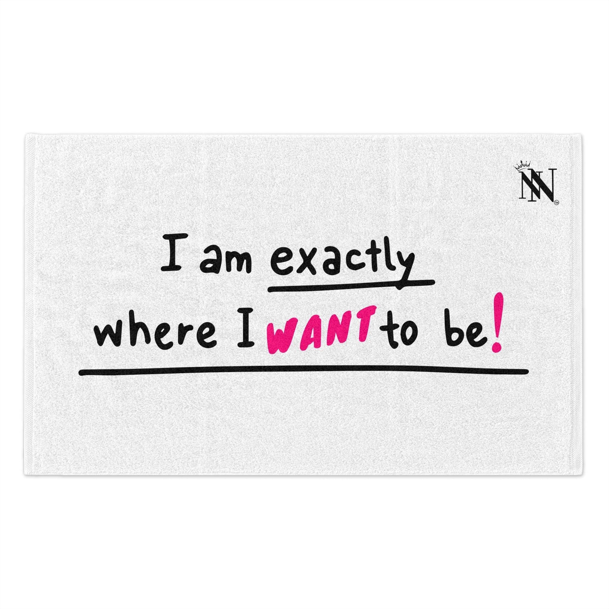 Exactly Where I Want to Be! | Mix & Match Soft Fun-Flirty Lovers’ Towels