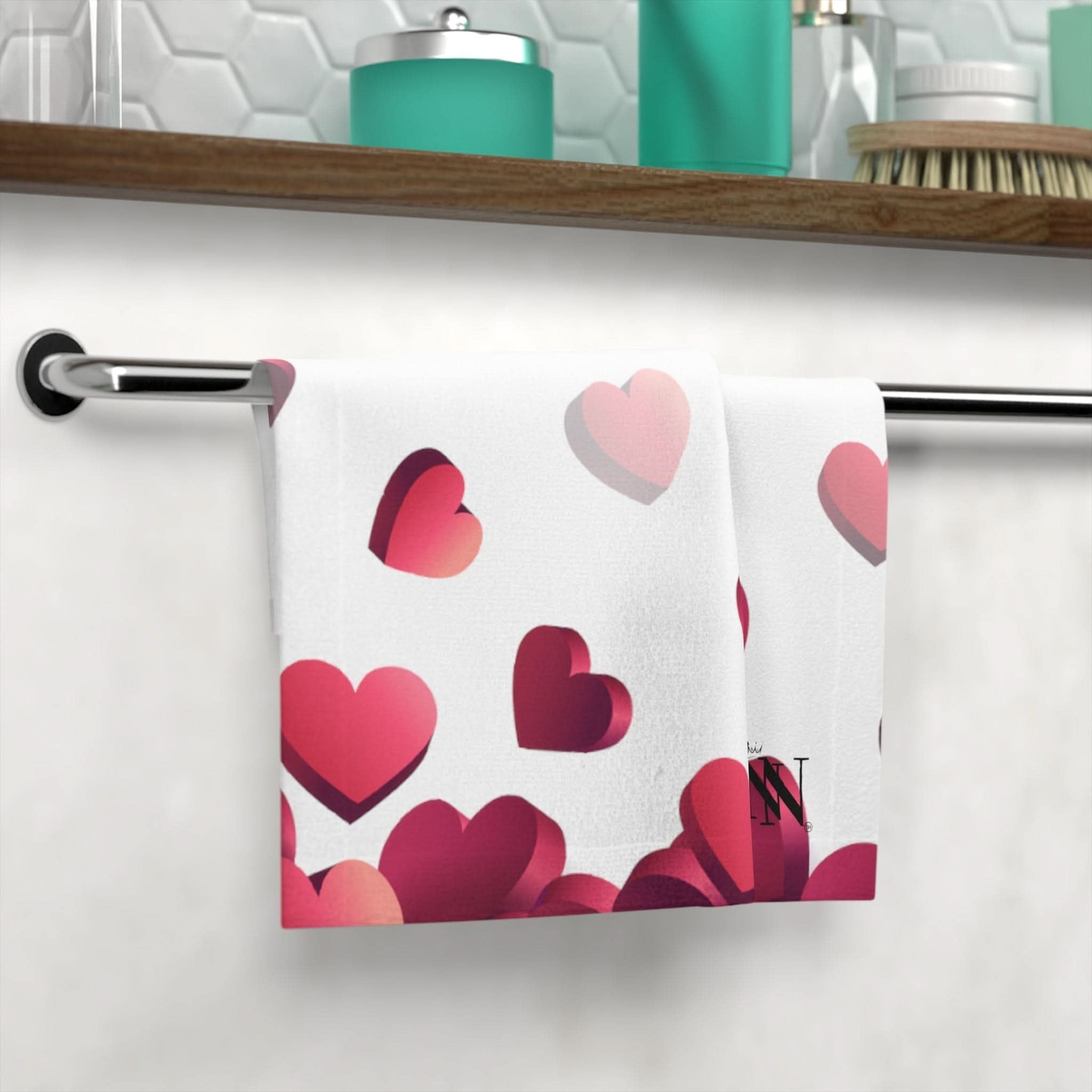 Falling Hearts | Mix & Match Lils’ Fun-Flirty Lovers’ Towels