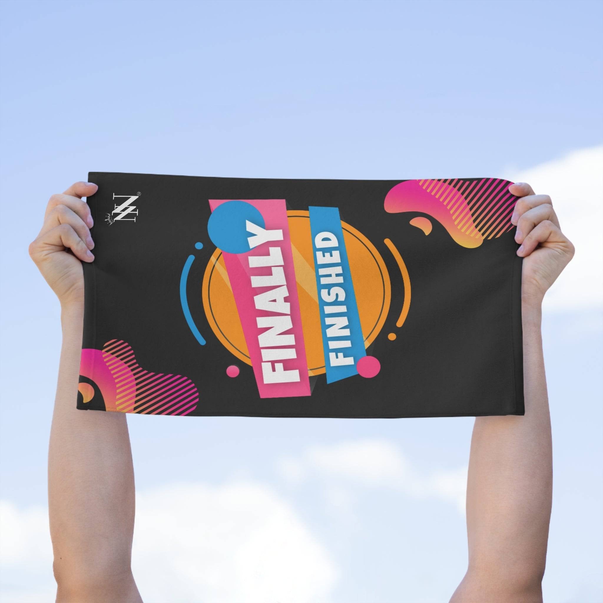 Finally Finished Black Mix & Match Soft Sex Towels | Flirty Lovers’ Gifts