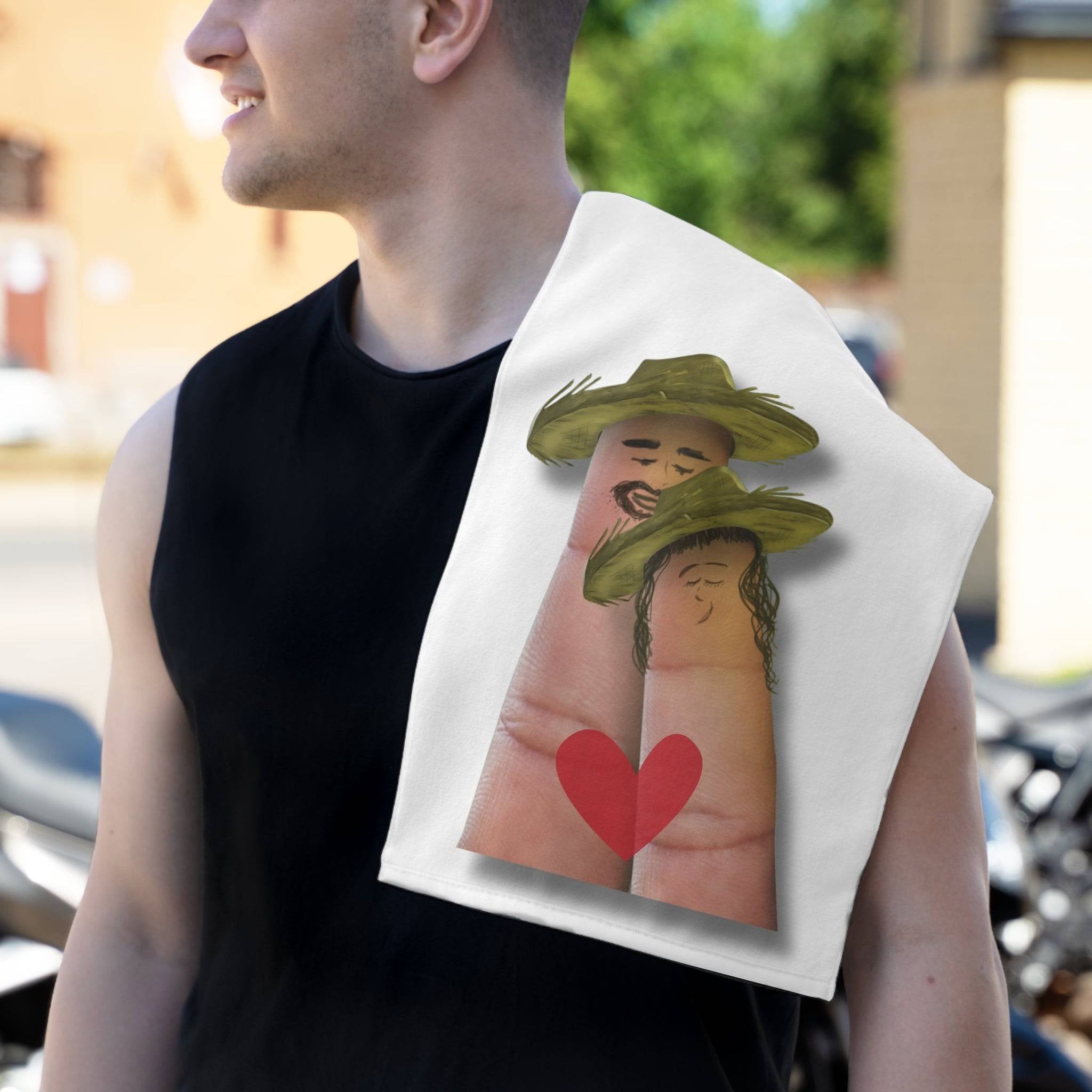 Finger People Vacation | Mix & Match Soft Fun-Flirty Lovers’ Towels