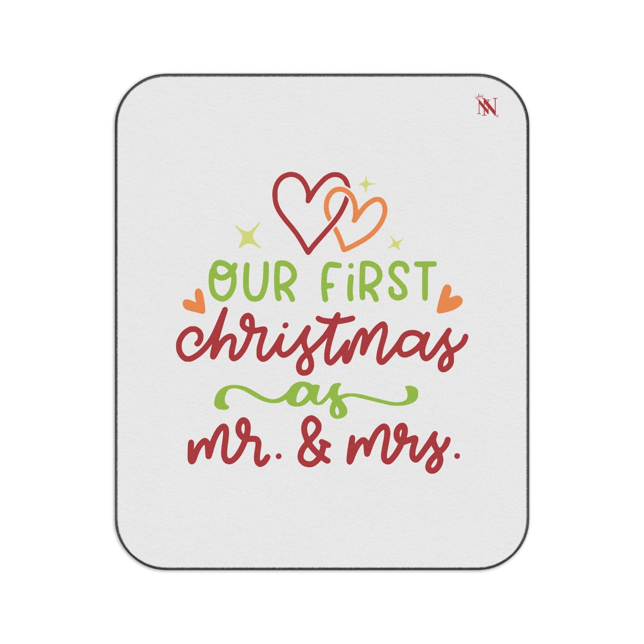 First Christmas Mr & Mrs | Mix Match Fun-Flirty Lovers’ Water-Resistant Blankets