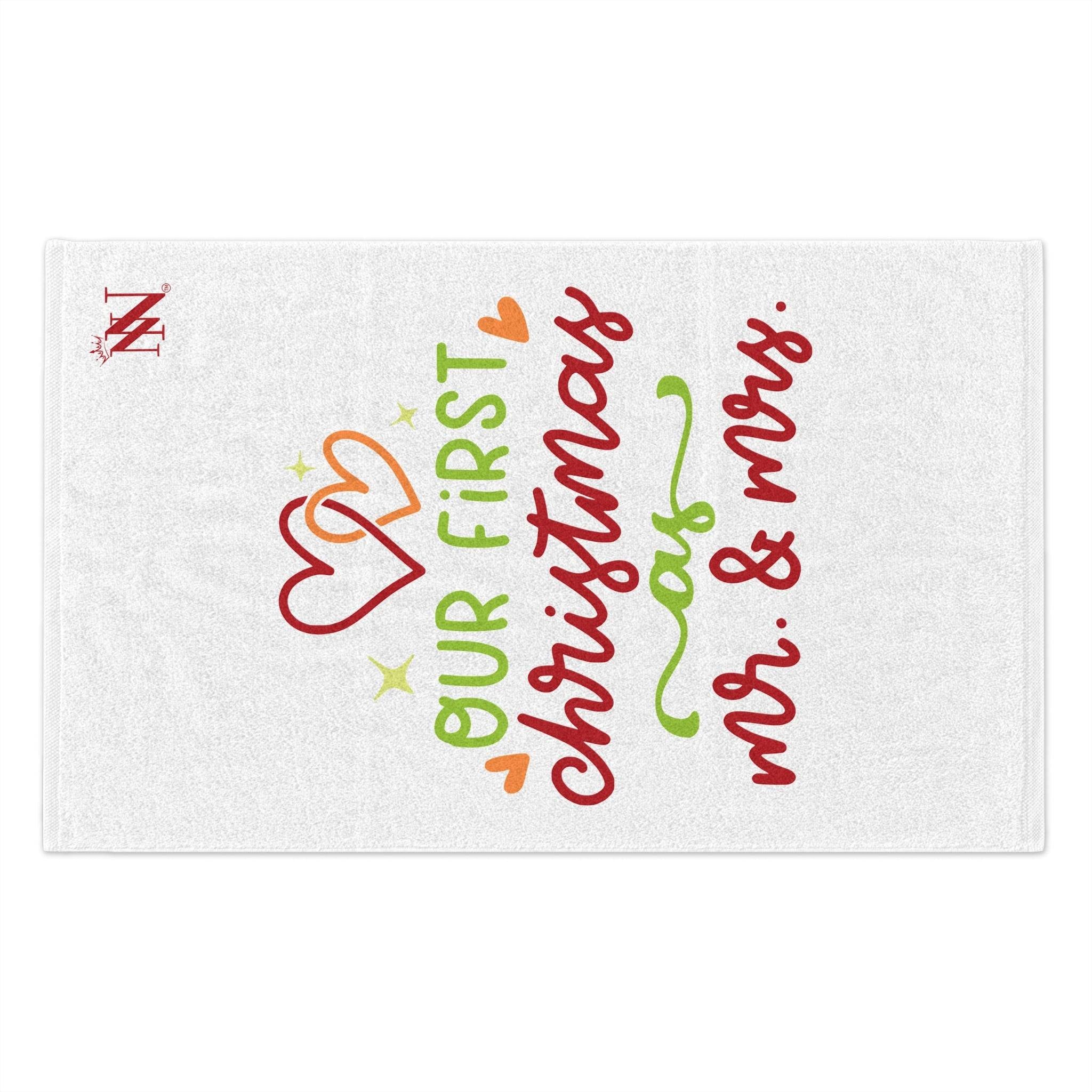 First Christmas Mr. & Mrs. | Mix & Match Soft Fun-Flirty Lovers’ Towels