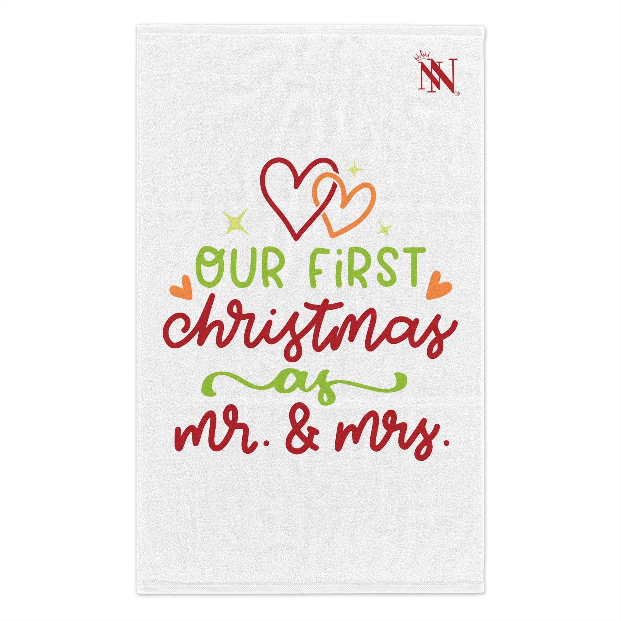 First Christmas Mr. & Mrs. | Mix & Match Soft Fun-Flirty Lovers’ Towels
