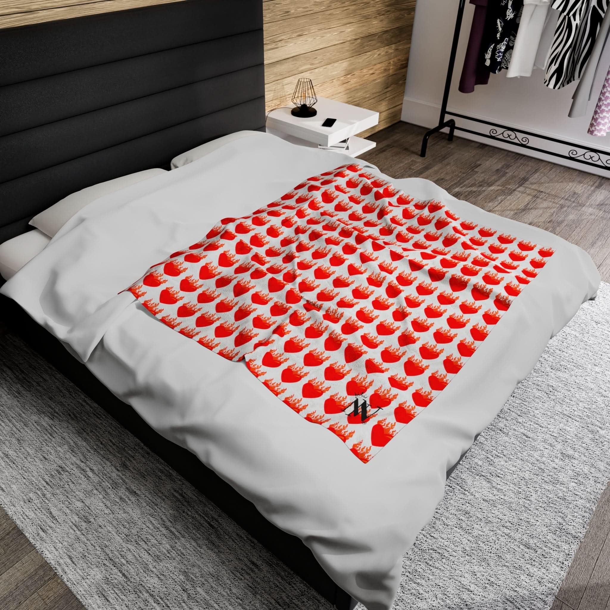 Flaming Heart | Mix & Match Fun-Flirty Loversā Blankets