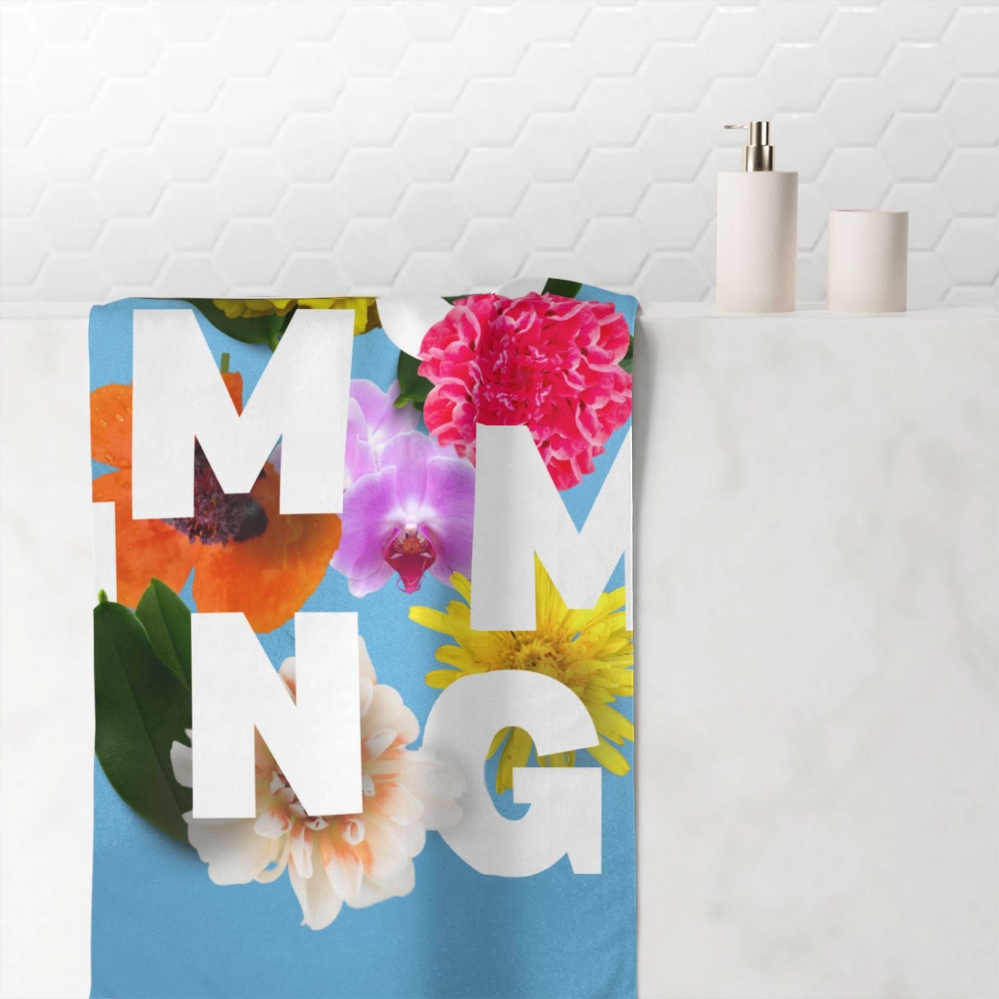 Flowers Are Cumming | Mix & Match Naughty XL Fun-Flirty Lovers’ Towels