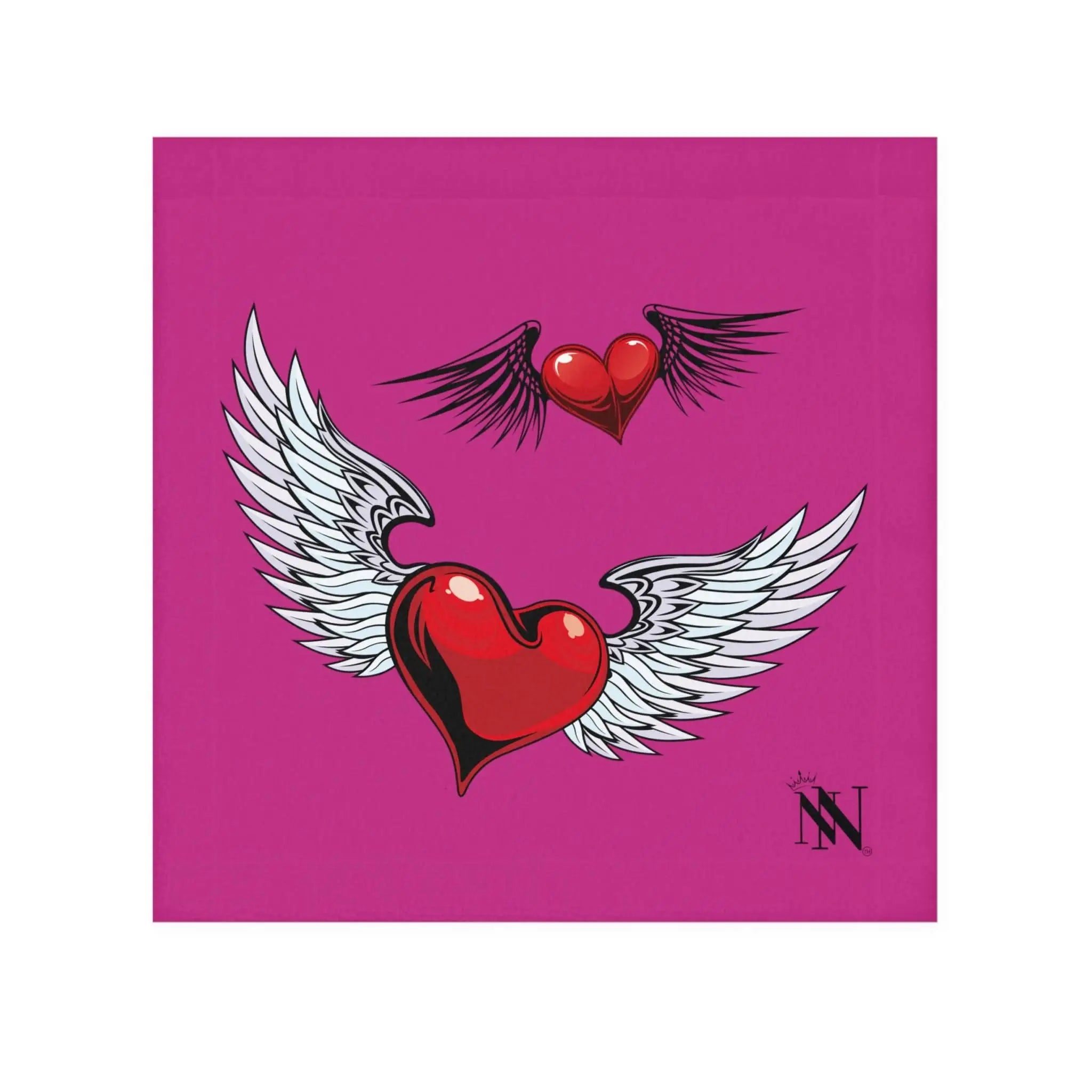 Flying Hearts Fuscia | Mix & Match Lils’ Fun-Flirty Lovers’ Towels