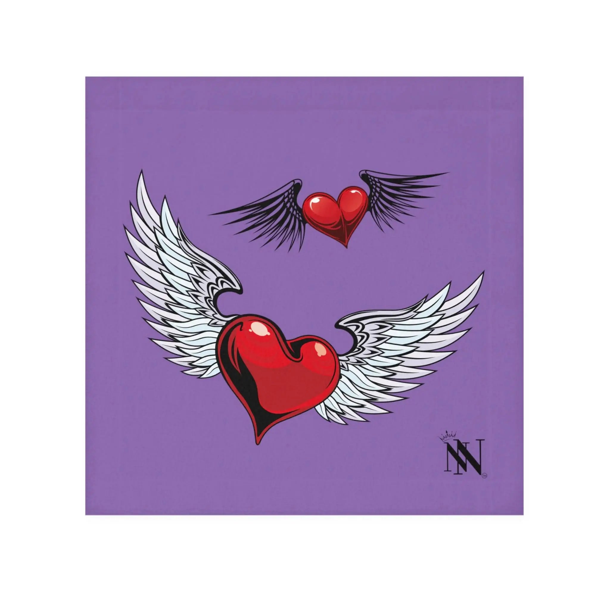 Flying Hearts Lavendar | Mix & Match Lils’ Fun-Flirty Lovers’ Towels
