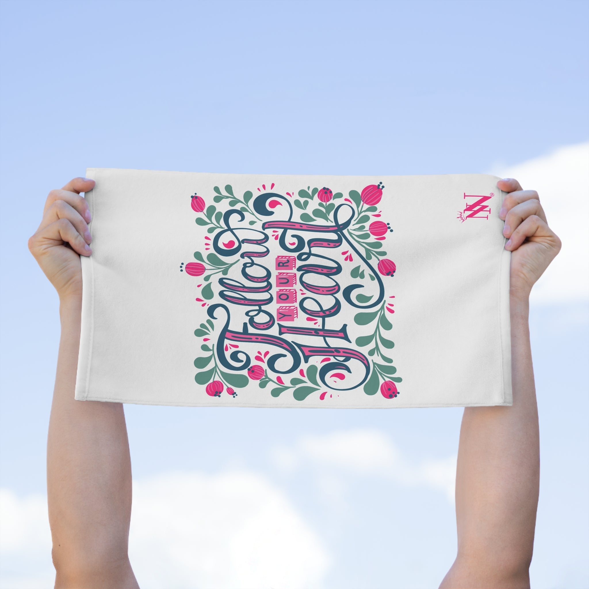 Follow Your Heart Floral | Mix & Match Soft Fun-Flirty Lovers’ Towels