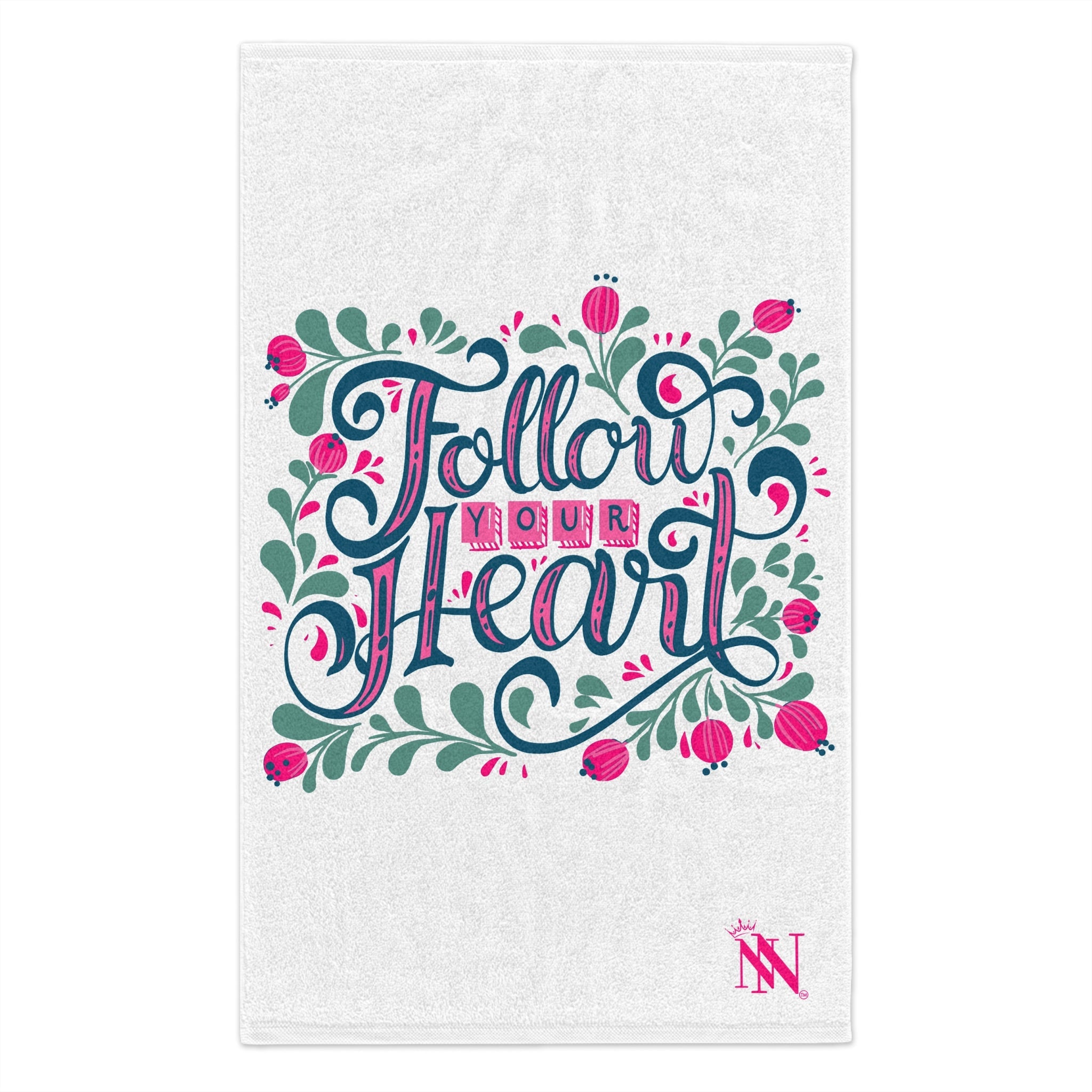 Follow Your Heart Floral | Mix & Match Soft Fun-Flirty Lovers’ Towels